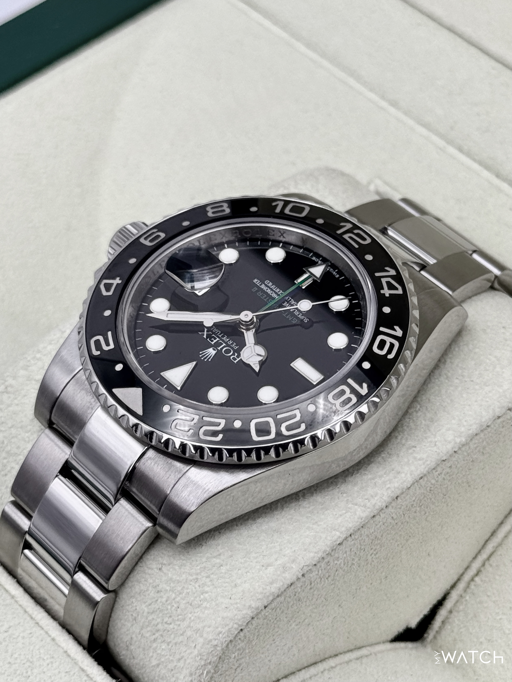 2008 Rolex GMT-Master II 40mm 116710LN Stainless Steel Black Dial - MyWatchLLC