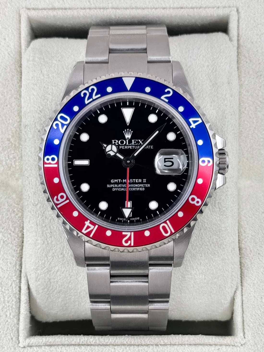 2005 Rolex GMT-Master II "Pepsi" 40mm 16710 Oyster (Collectors Set)