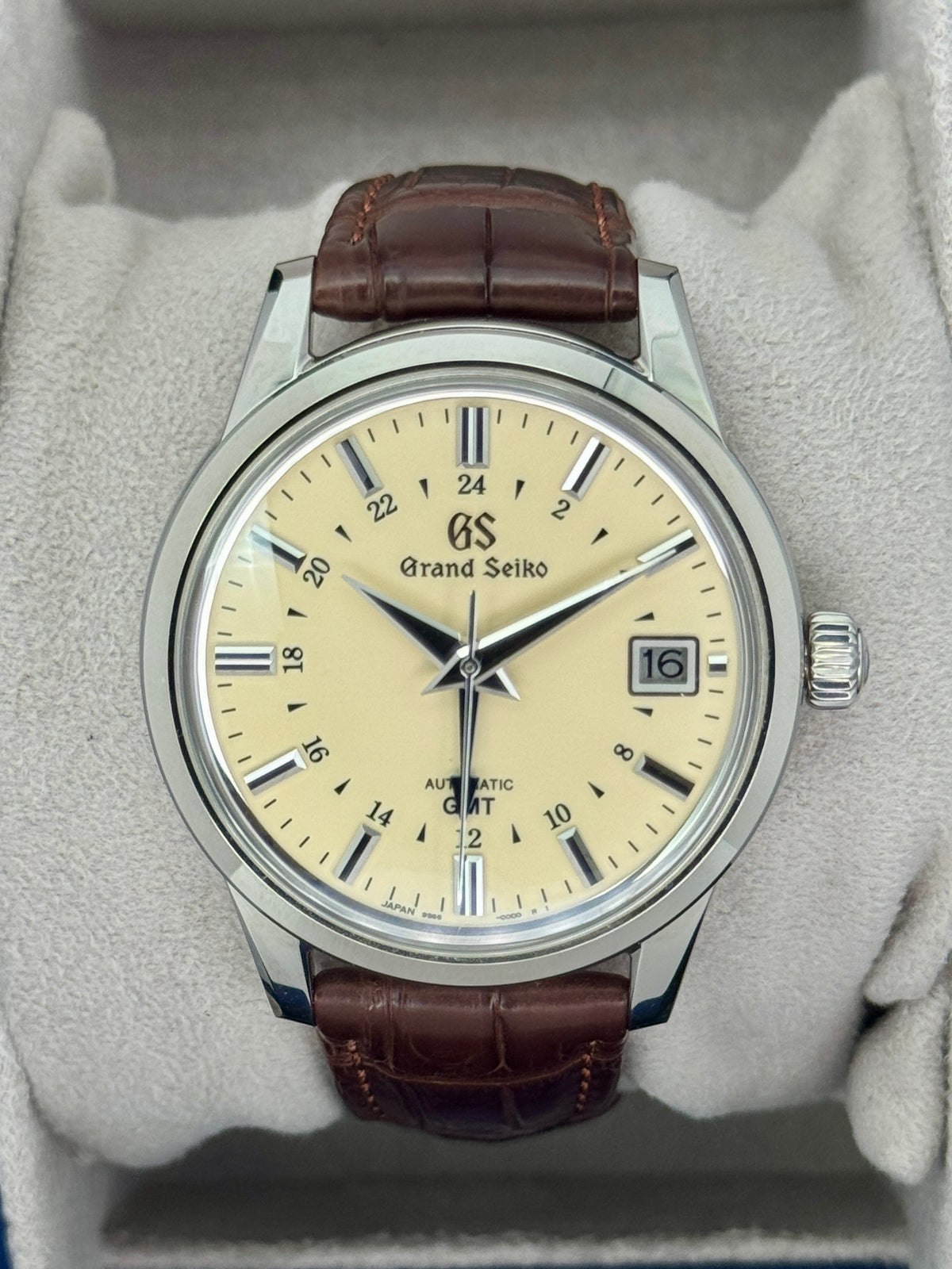 2024 Grand Seiko Elegance Collection GMT 39mm SBGM221G Stainless Steel Ivory Dial - MyWatchLLC