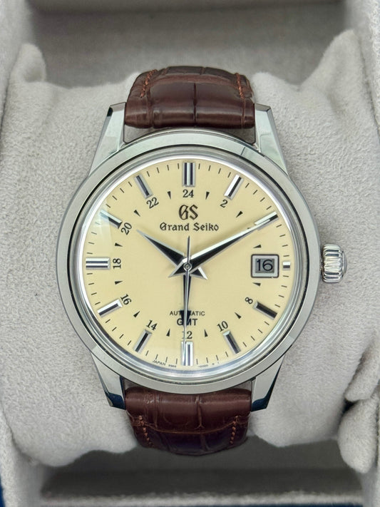 2024 Grand Seiko Elegance Collection GMT 39mm SBGM221G Stainless Steel Ivory Dial - MyWatchLLC
