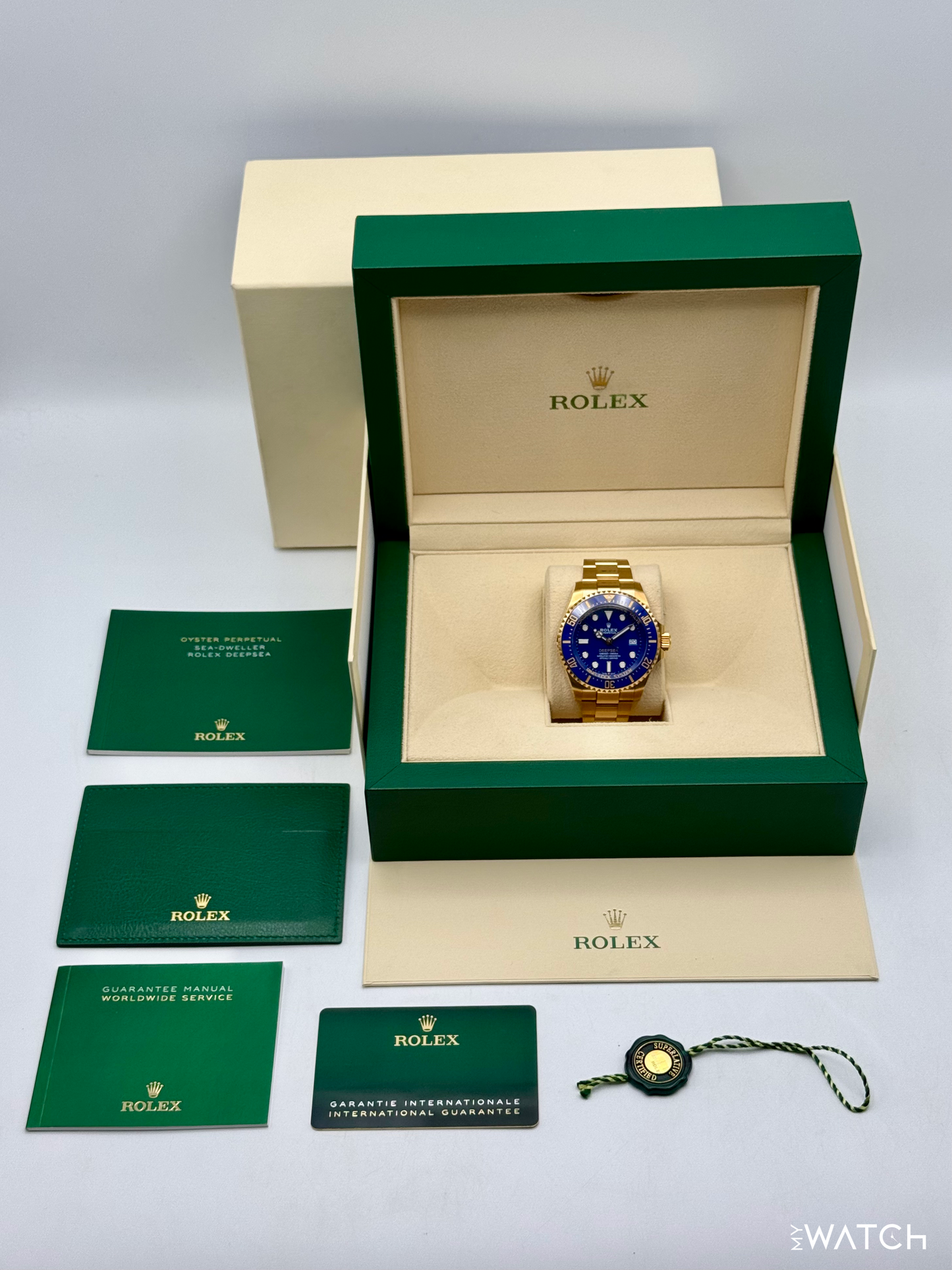 2025 Rolex Deepsea 44mm 136668LB Yellow Gold Blue Dial - MyWatchLLC