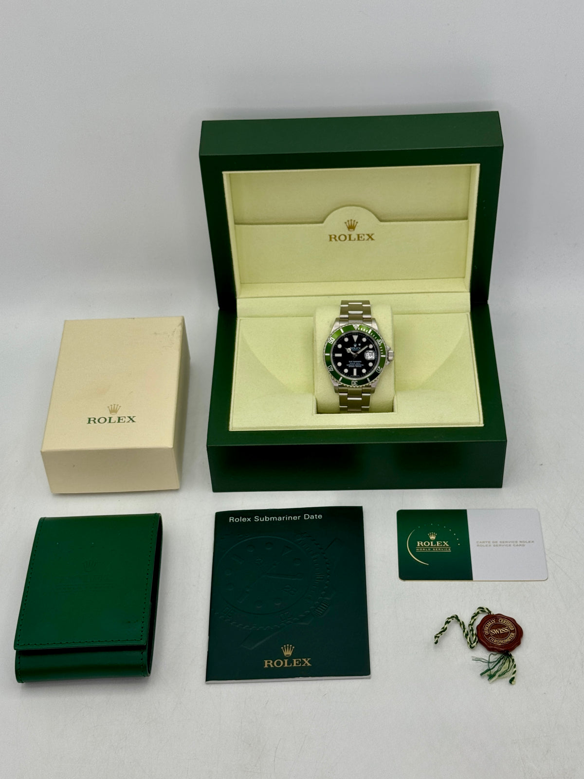 2007 Rolex Submariner Kermit 40mm 16610LV Stainless Steel Black Dial (CPO)
