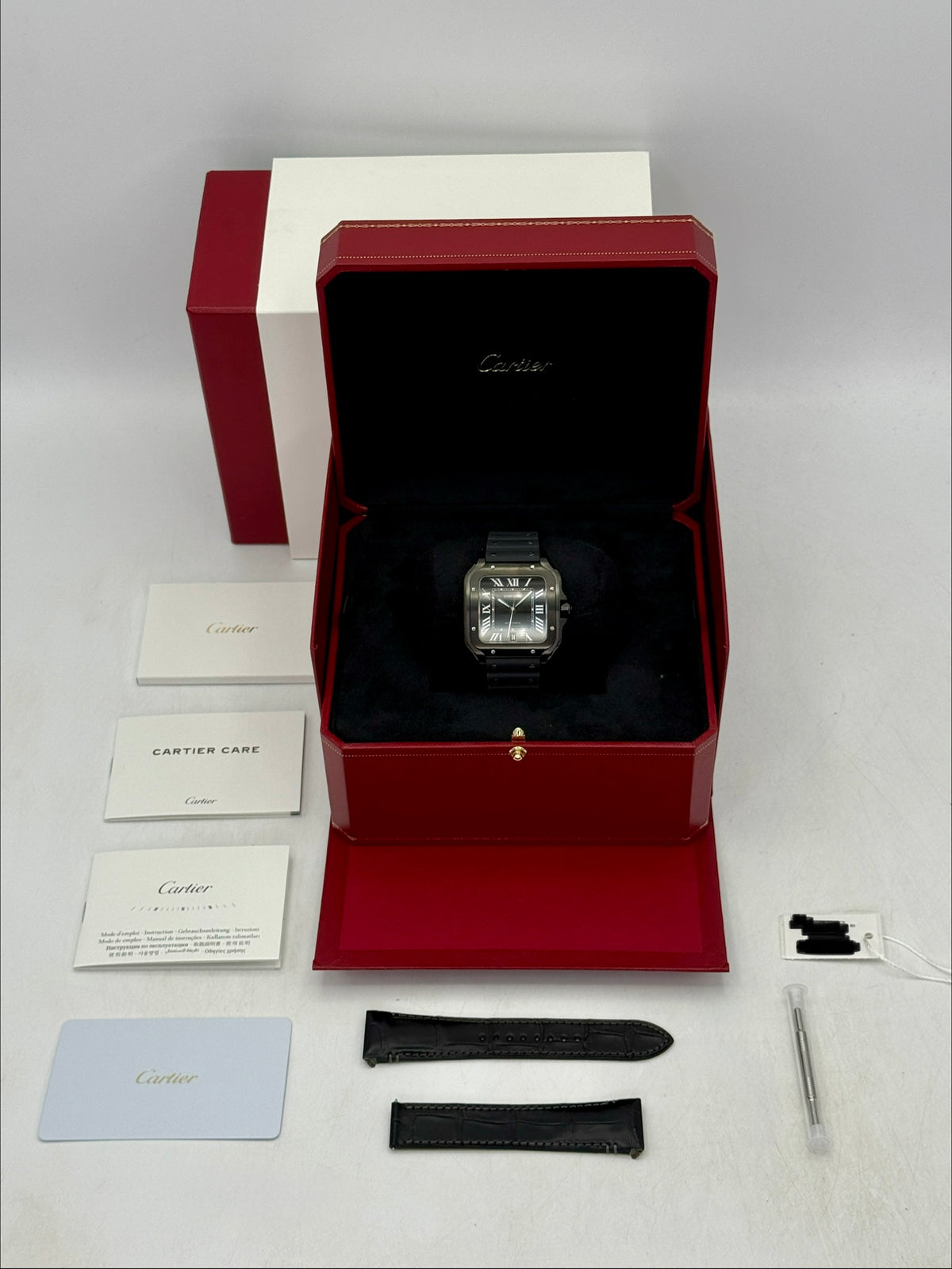 Cartier Santos De Cartier 39mm WSSA0039 Stainless Steel Black Dial - NEW 2026