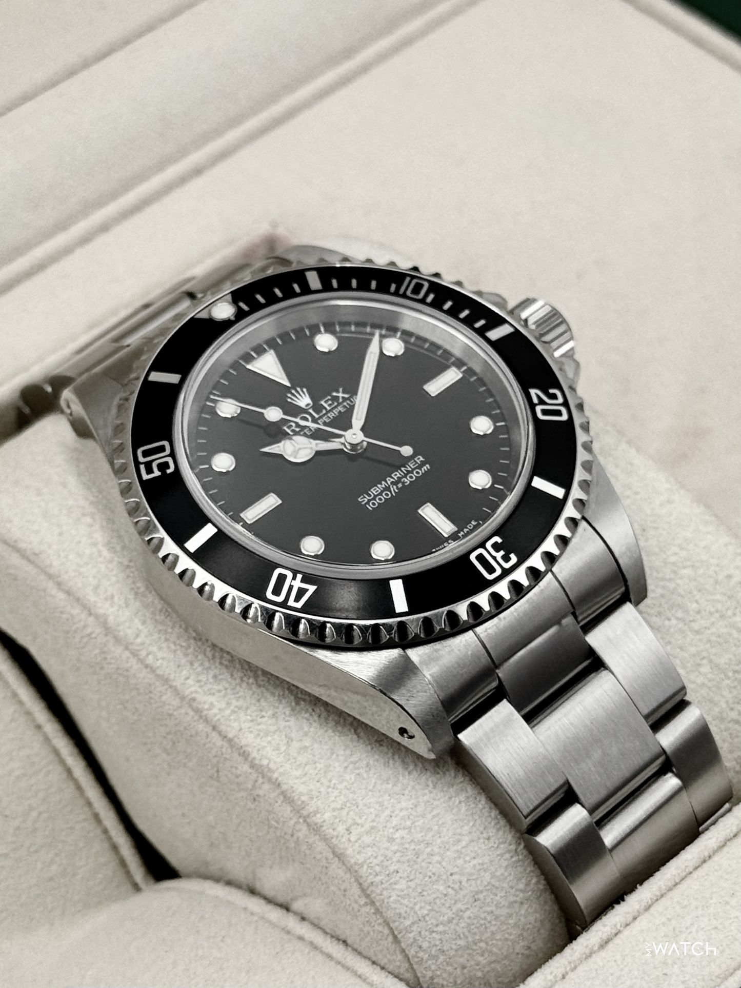 2006 Rolex Submariner 40mm 14060M Stainless Steel Two-Liner Black Dial - MyWatchLLC
