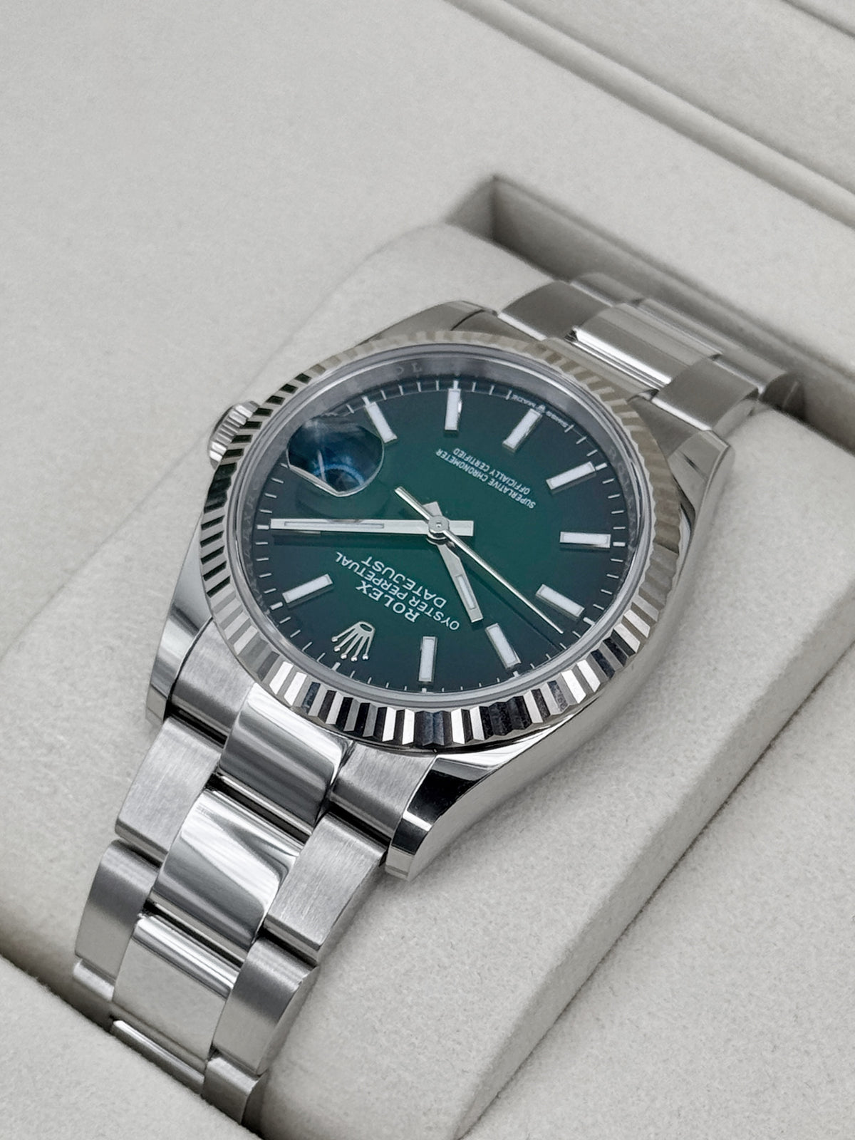 NEW 2026 Rolex Datejust 36mm 126234 Stainless Steel Oyster Green Ombre Dial