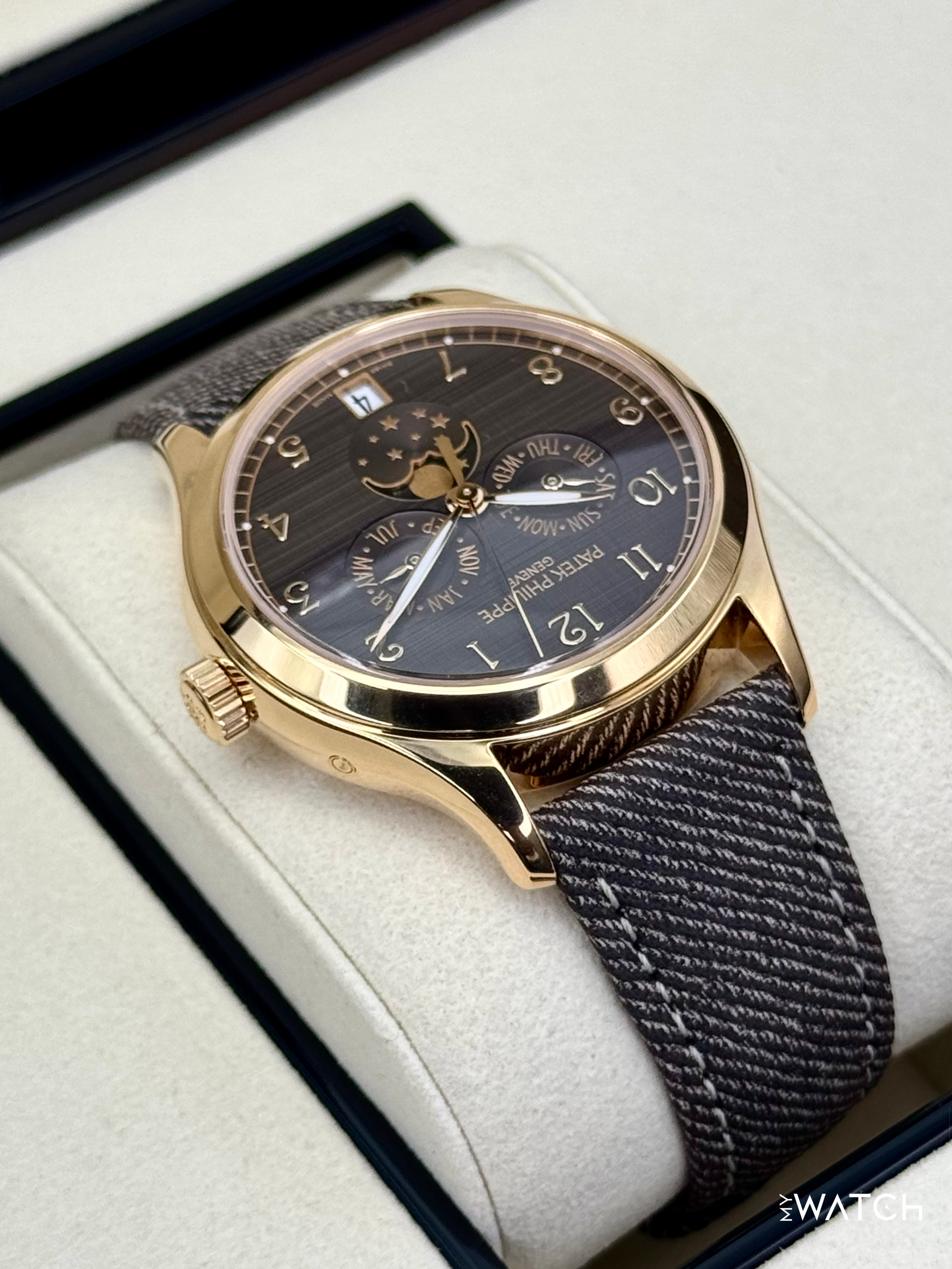 NEW 2026 Patek Philippe Annual Calendar 39mm 4946R Rose Gold Brown Dial - MyWatchLLC