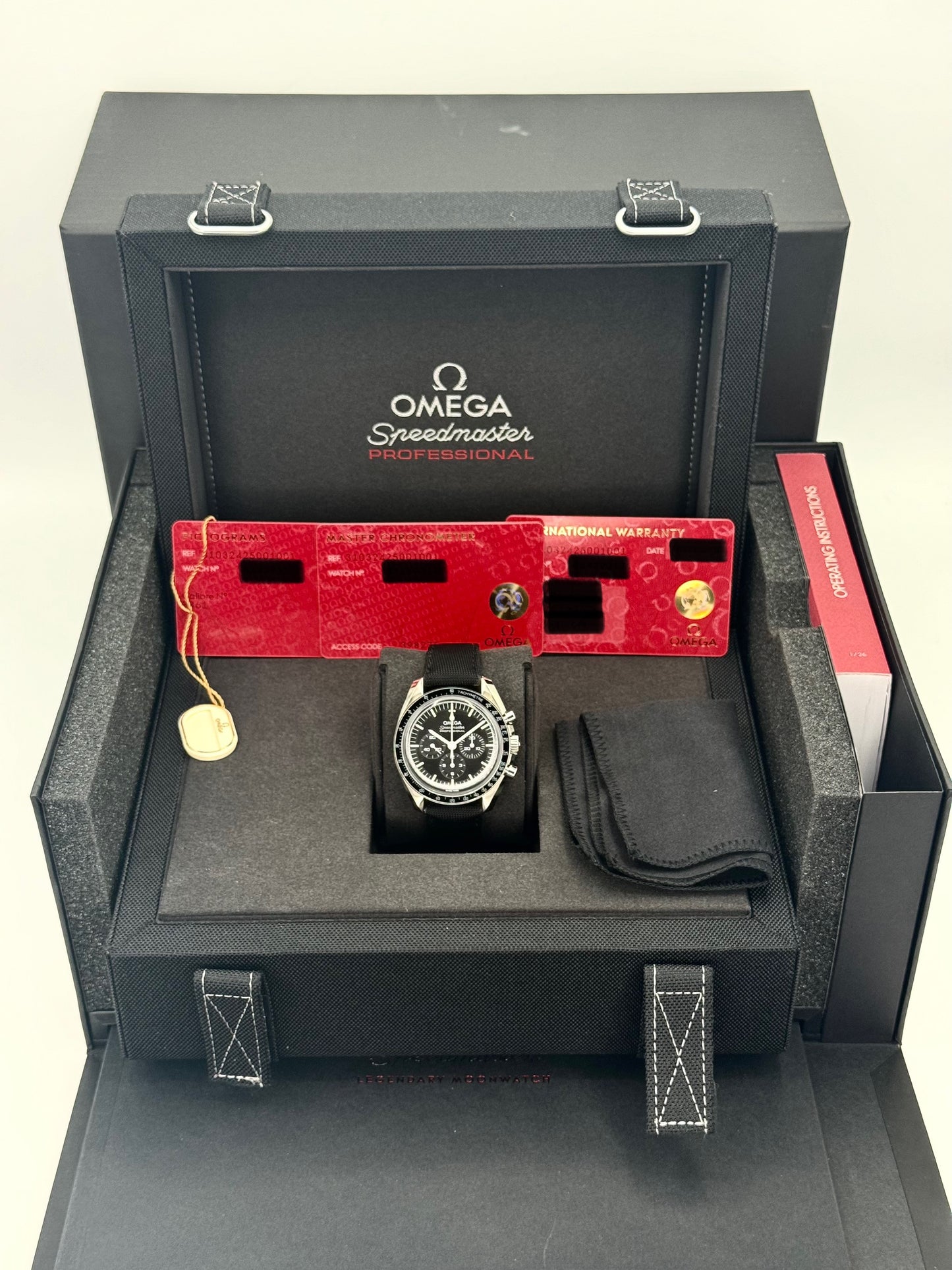 NEW 2024 Omega Speedmaster 42mm 310.32.42.50.01.001 Moonwatch Black Dial