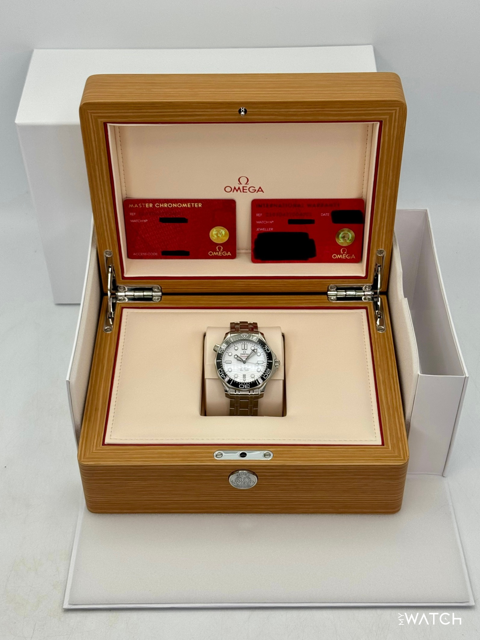 NEW 2026 Omega Seamaster 42mm 210.30.42.20.04.001 Stainless Steel White Dial - MyWatchLLC