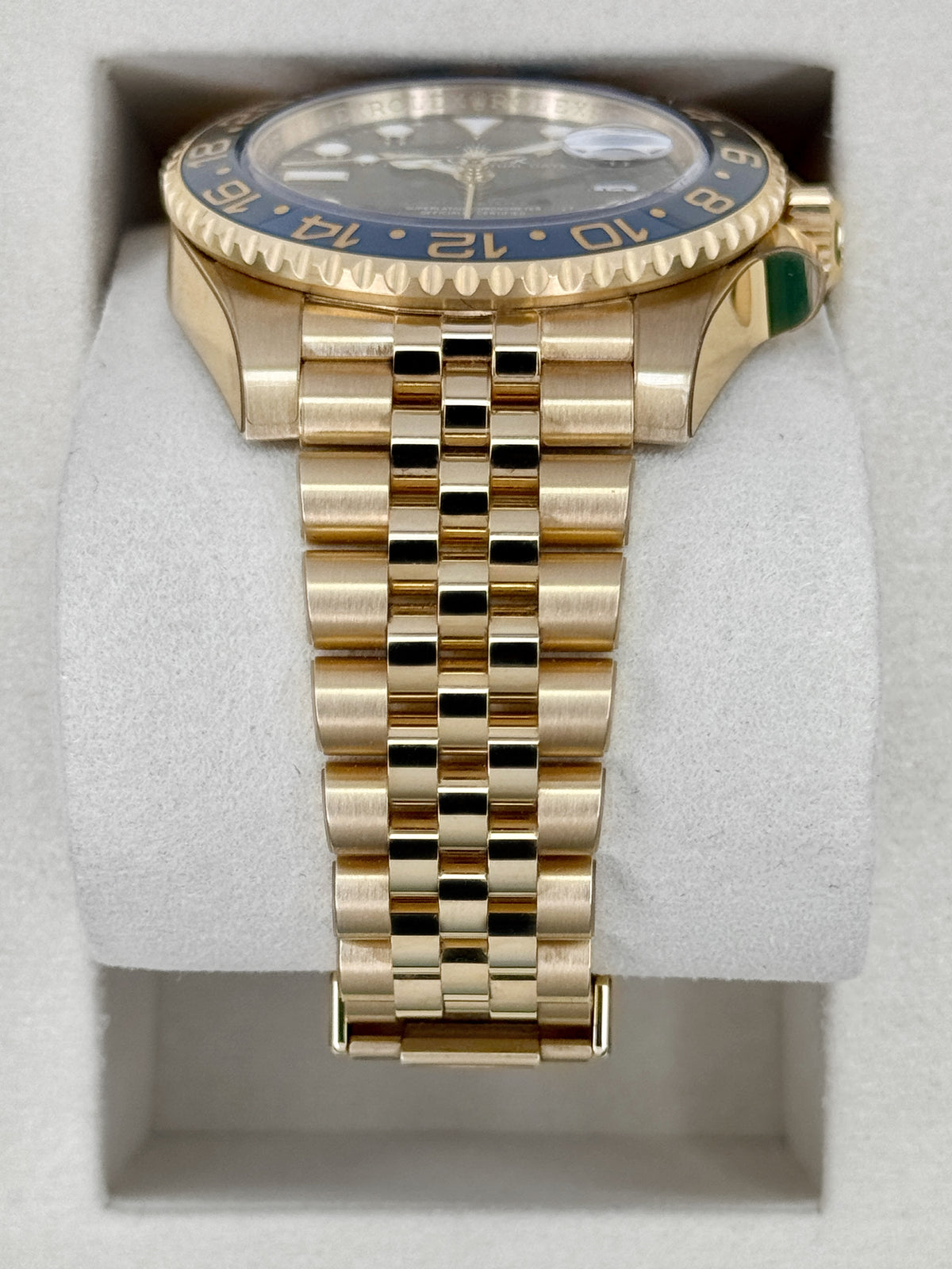 2025 Rolex GMT-Master II 40mm 126718GRNR Yellow Gold Jubilee Black Dial - MyWatchLLC