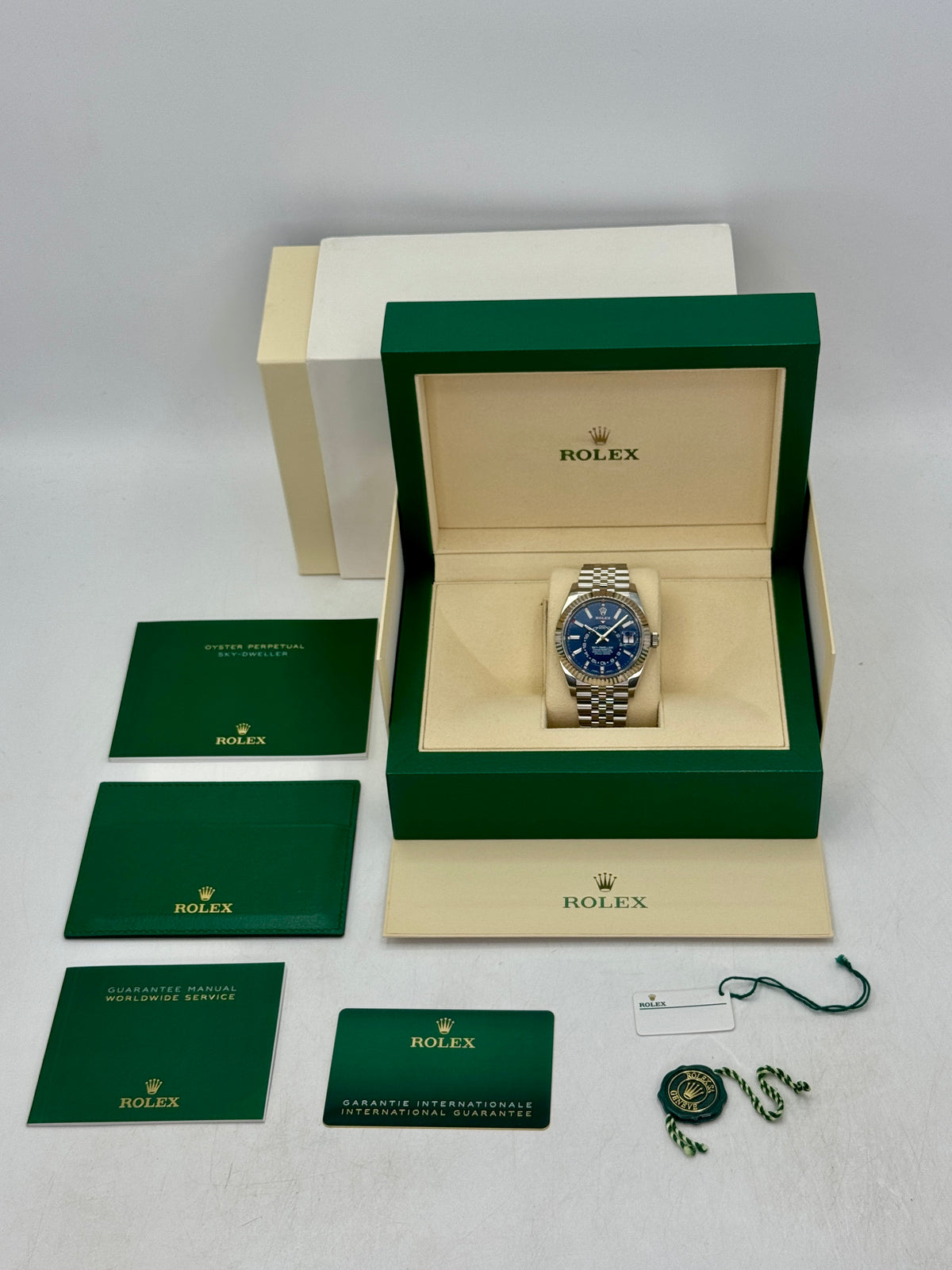 2023 Rolex Sky-Dweller 42mm 326934 Stainless Steel Jubilee Blue Dial