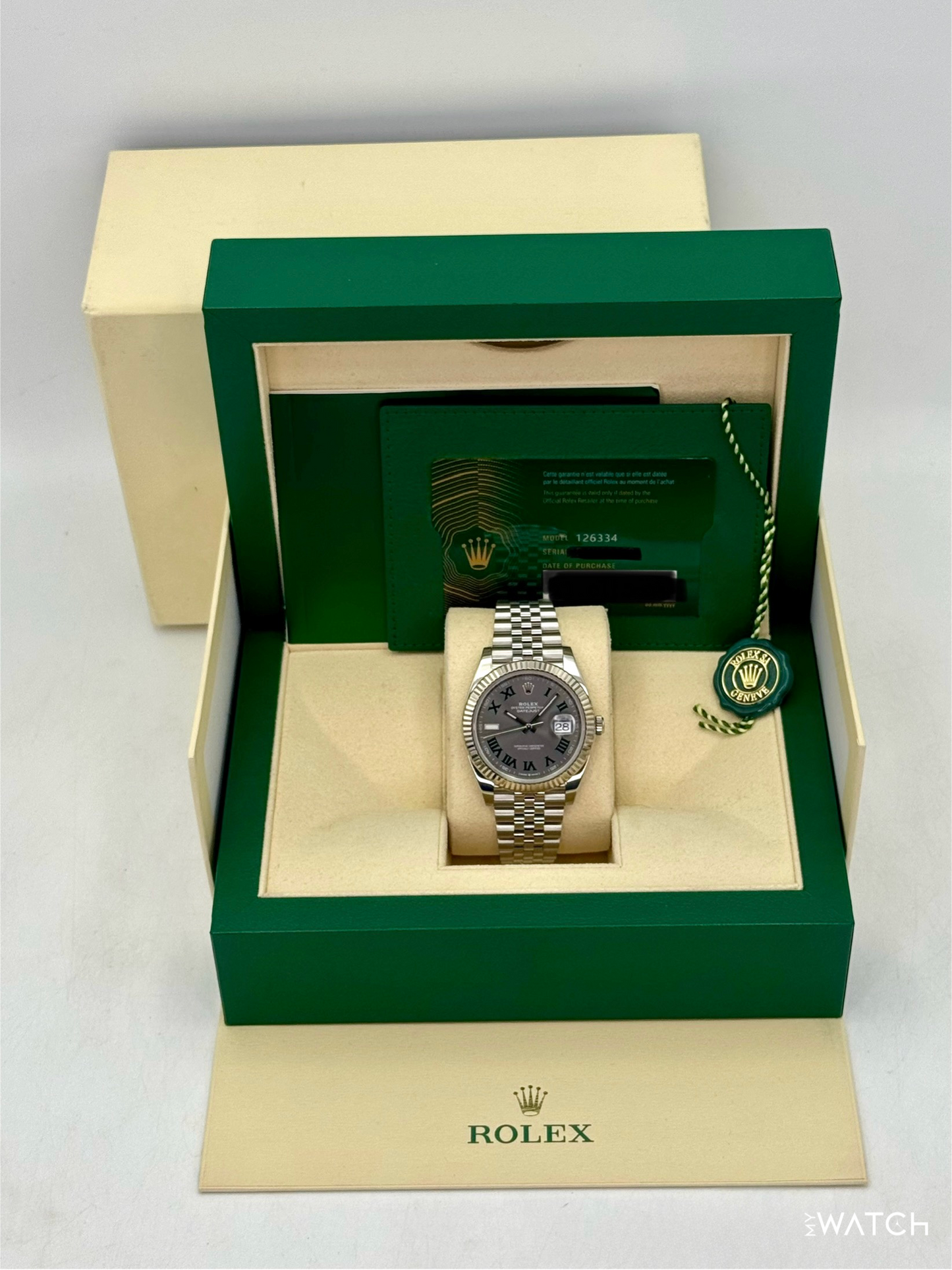 2024 Rolex Datejust 41mm 126334 Jubilee Wimbledon Dial - MyWatchLLC