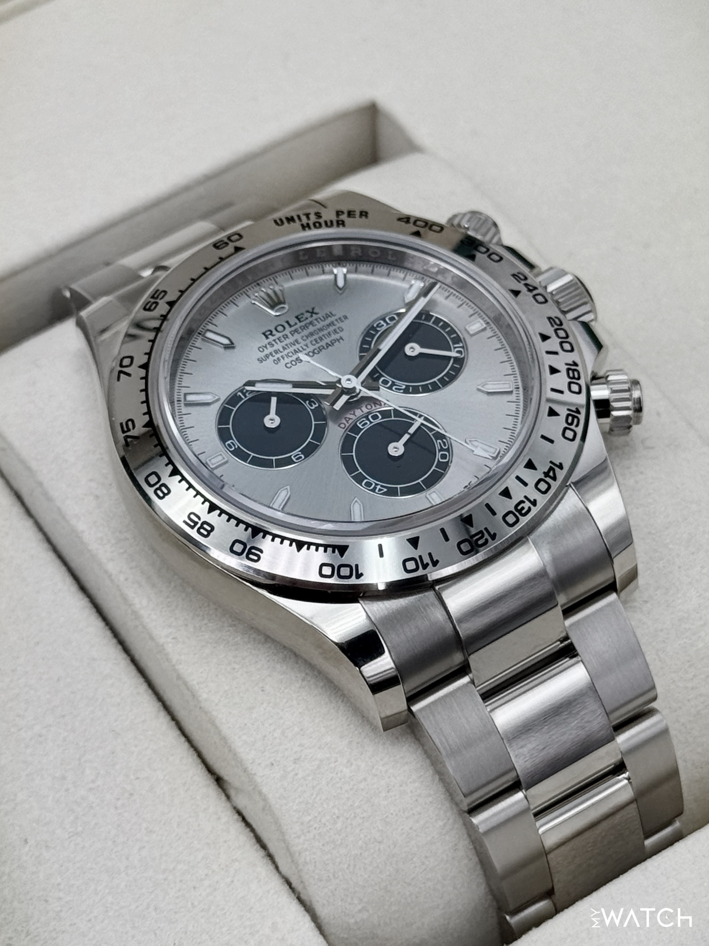 NEW 2025 Rolex Daytona 40mm 126509 White Gold Silver Ghost Dial (STICKERED)