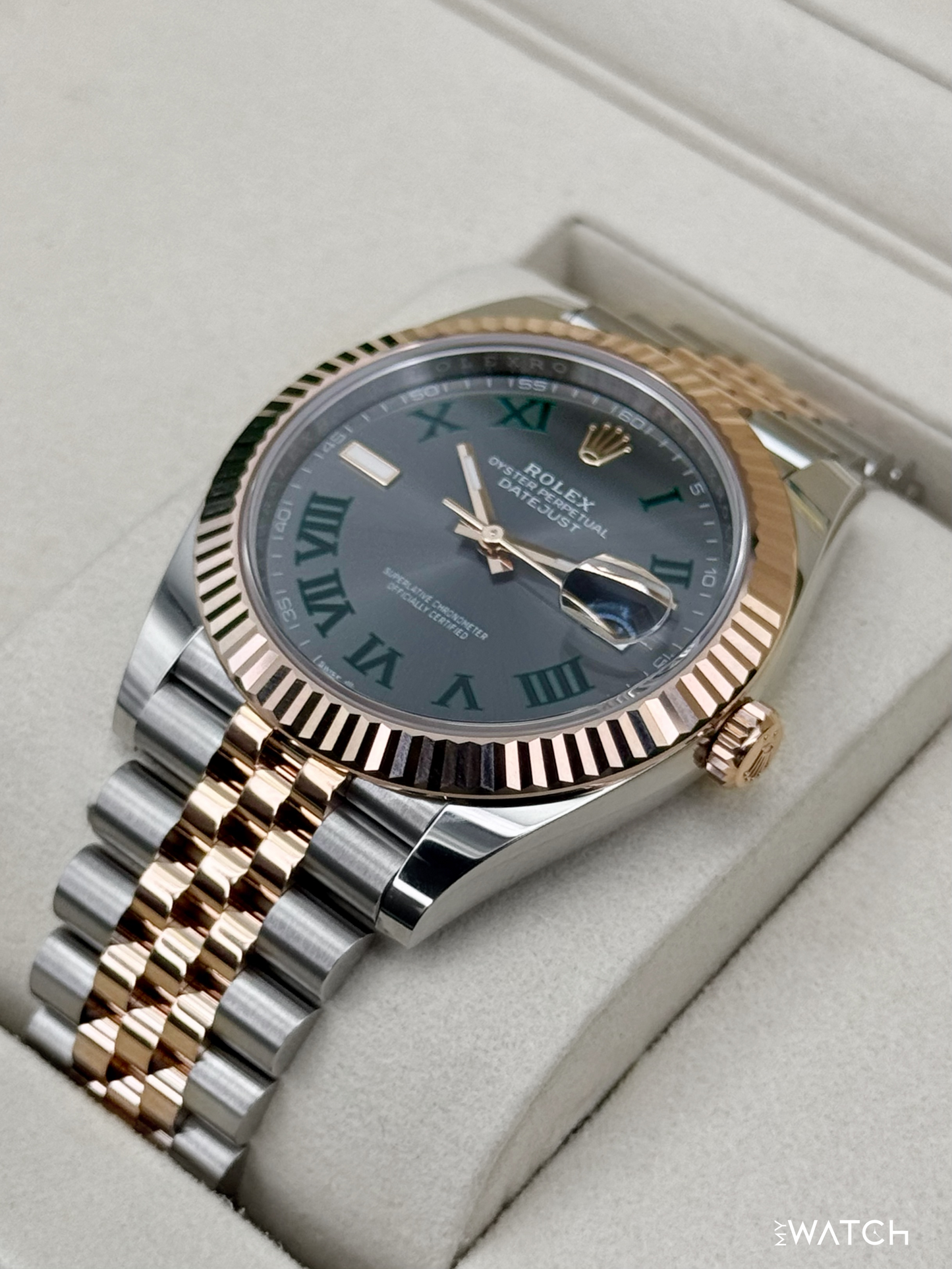 2025 Rolex Datejust 41mm 126331 Two-Tone Jubilee Wimbledon Dial - MyWatchLLC