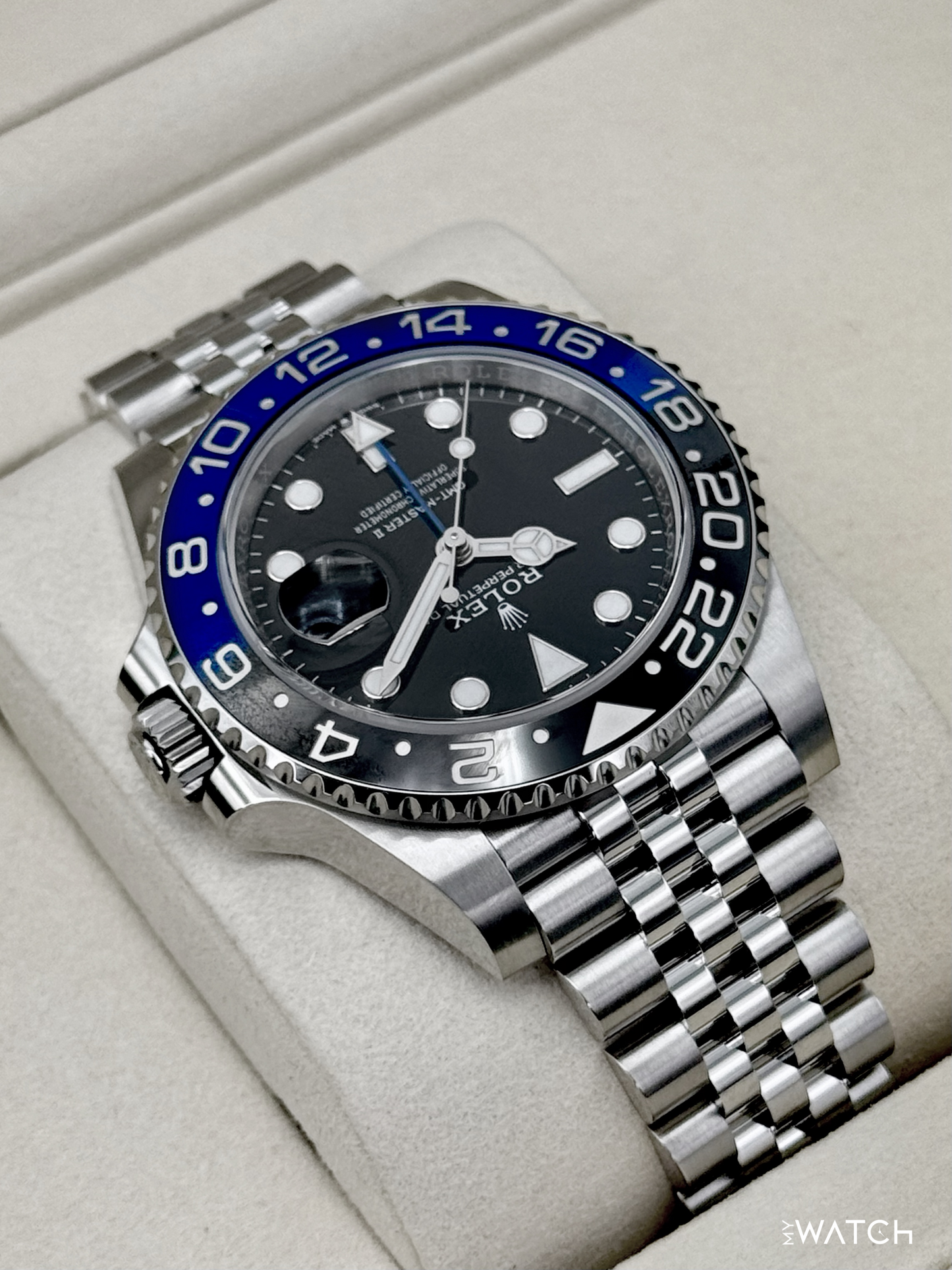 NEW 2025 Rolex GMT-Master II "Batgirl" 40mm 126710BLNR Jubilee - MyWatchLLC