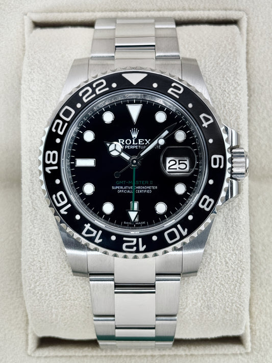 2022 Rolex GMT-Master II 40mm 116710LN Stainless Steel Black Dial