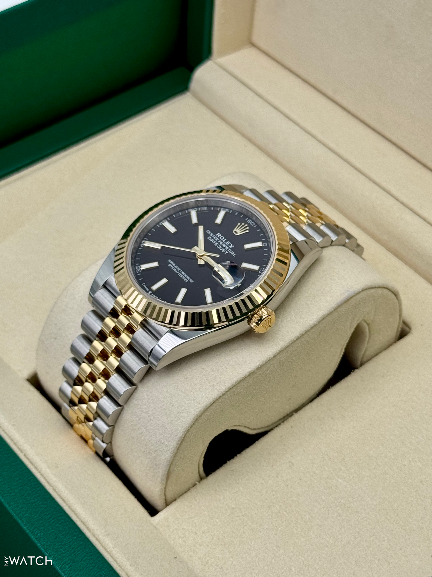 NEW 2025 Rolex Datejust 41mm 126333 Two-Tone Jubilee Black Dial