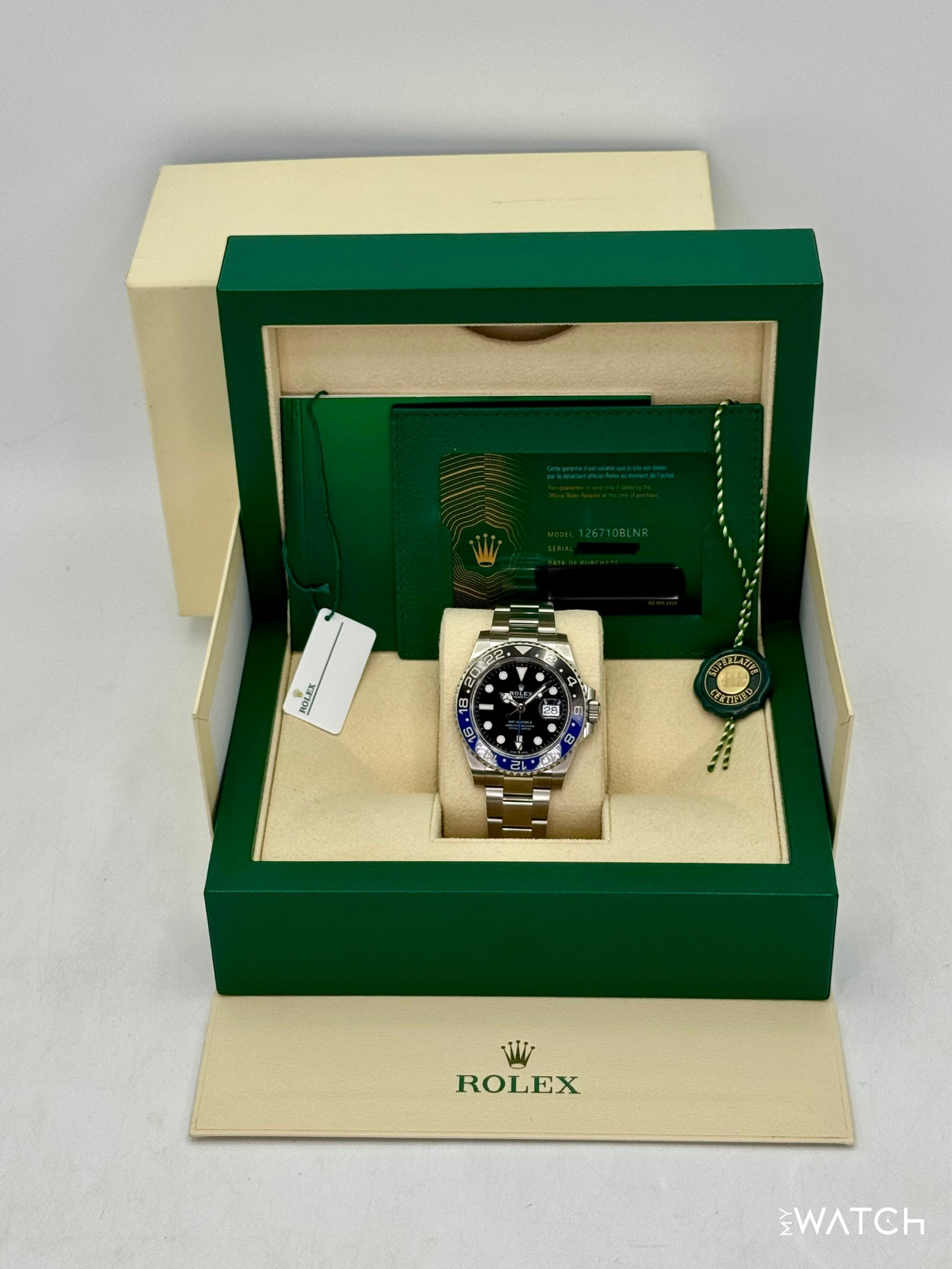 2024 Rolex GMT-Master II "Batman" 40mm 126710BLNR Oyster - MyWatchLLC