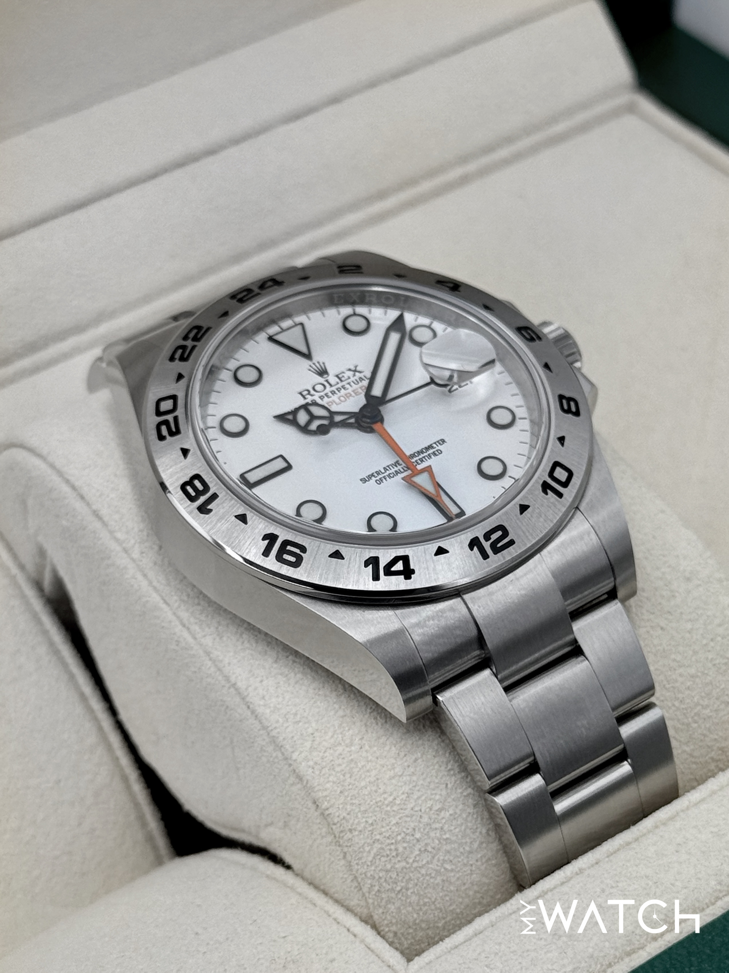 2020 Rolex Explorer II 42mm 216570 Polar White Dial