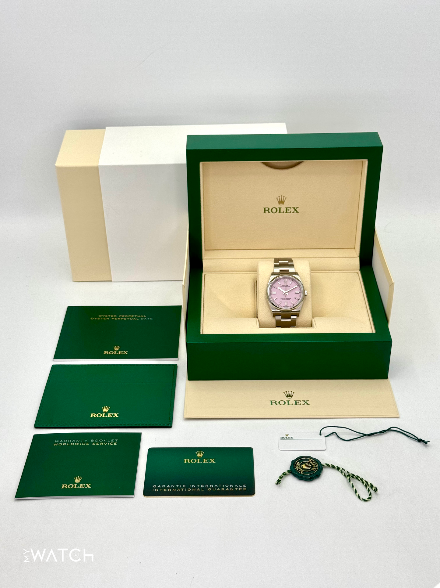 2024 Rolex Oyster Perpetual 36mm 126000 Candy Pink Dial