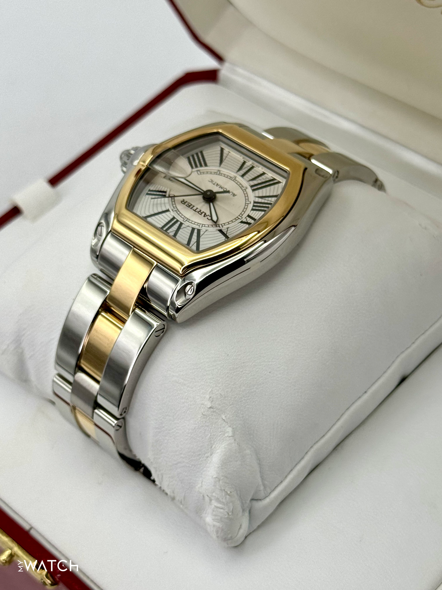 2009 Cartier Roadster 30.4mm 62031Y4 Two-Tone Silver Dial