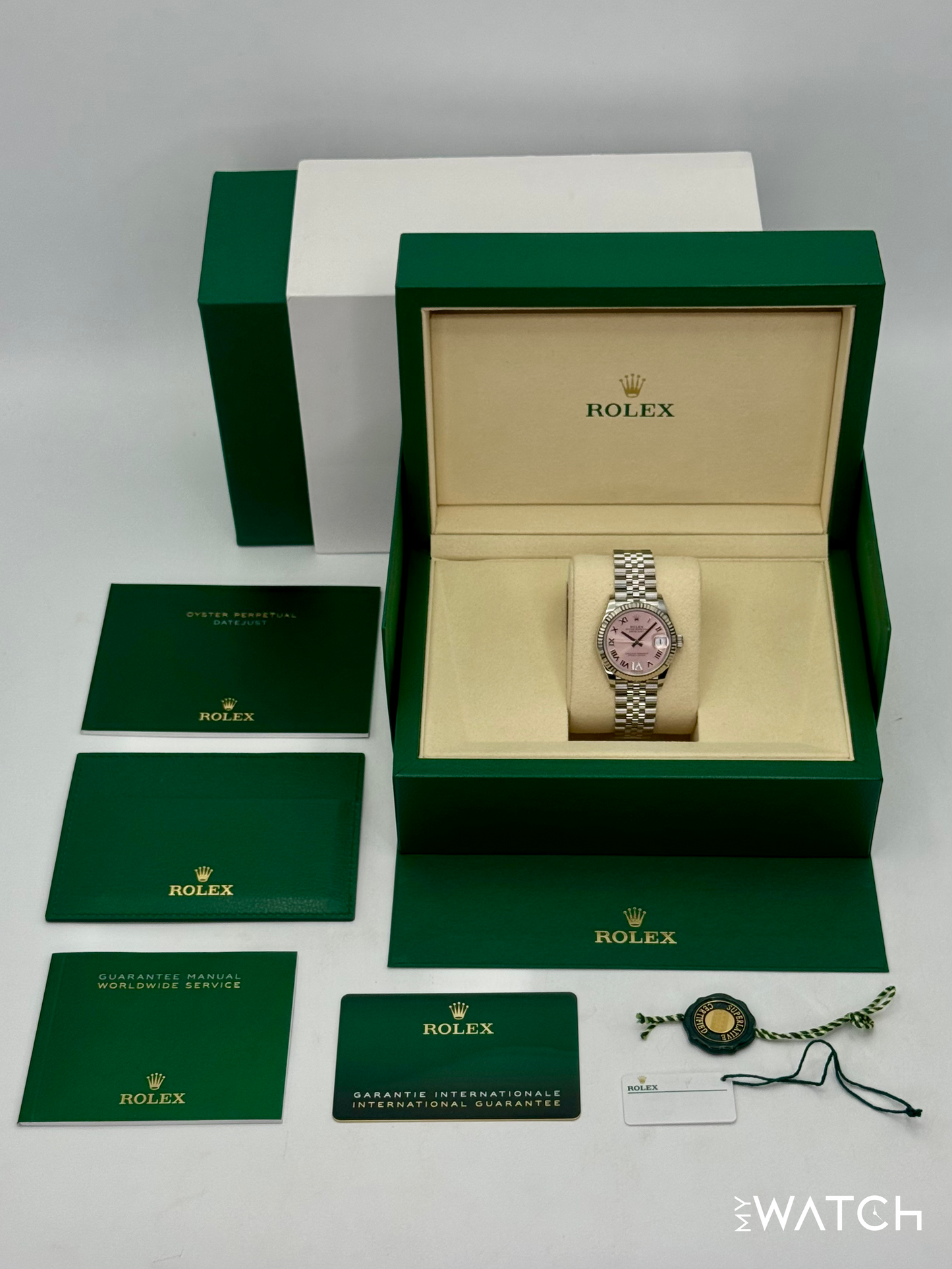 NEW 2025 Rolex Datejust 31mm 278274 Stainless Steel Jubilee Pink Dial