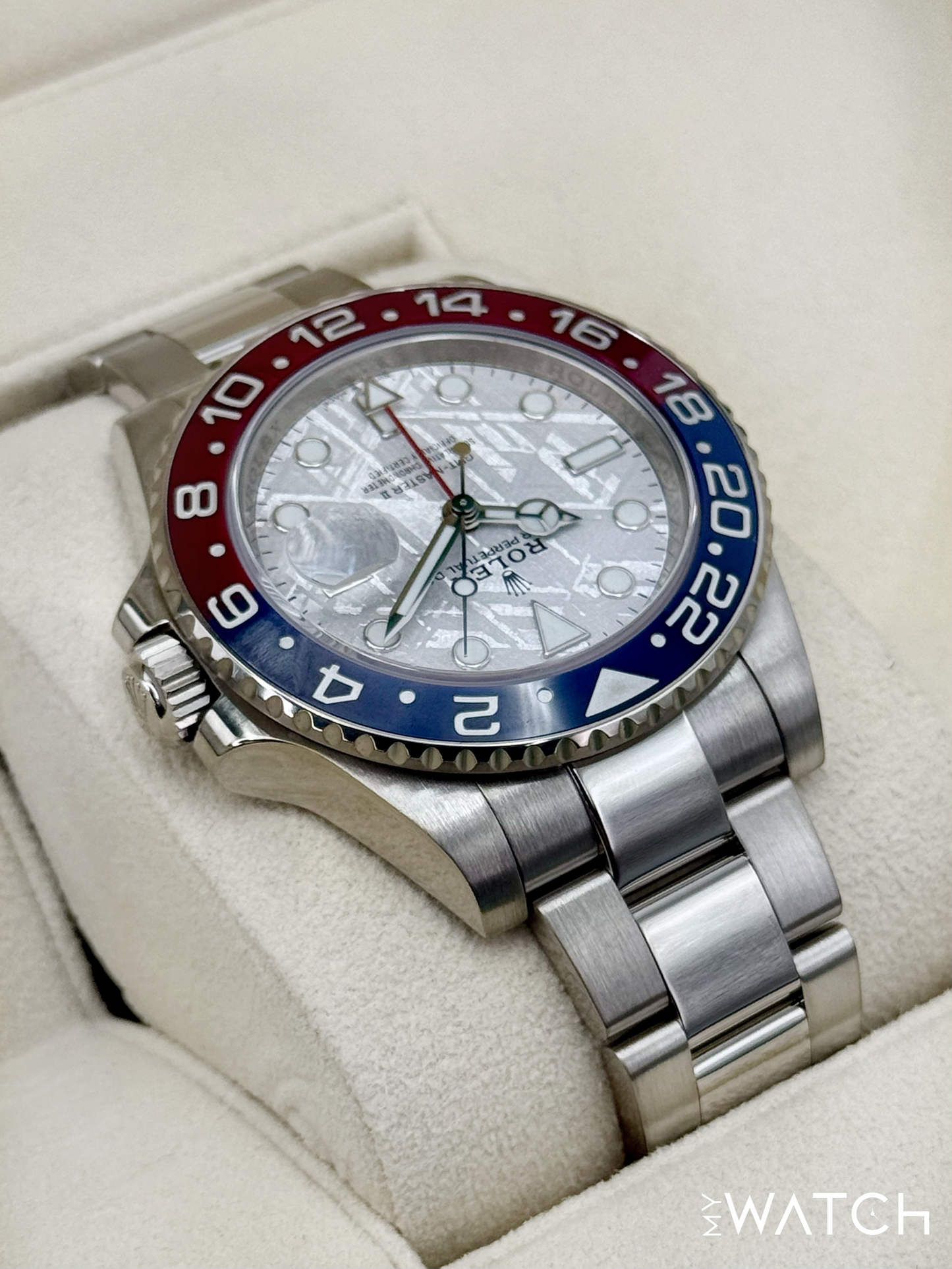 2021 Rolex GMT-Master II "Pepsi" 40mm 126719BLRO Meteorite Dial