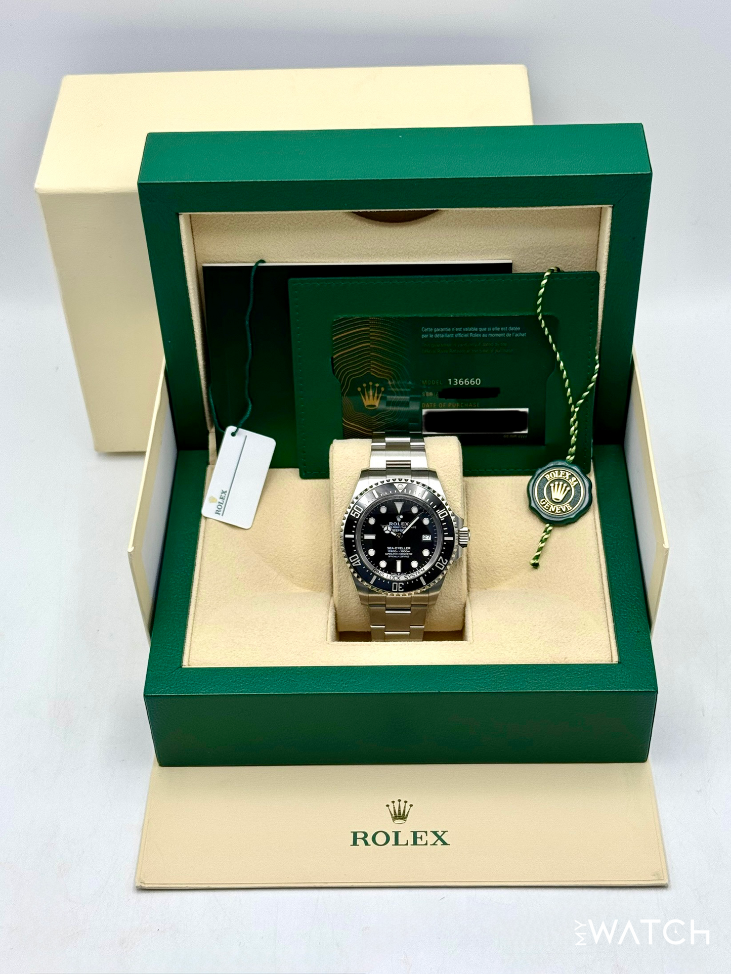 2023 Rolex Deepsea 44mm 136660 Stainless Steel Black Dial - MyWatchLLC