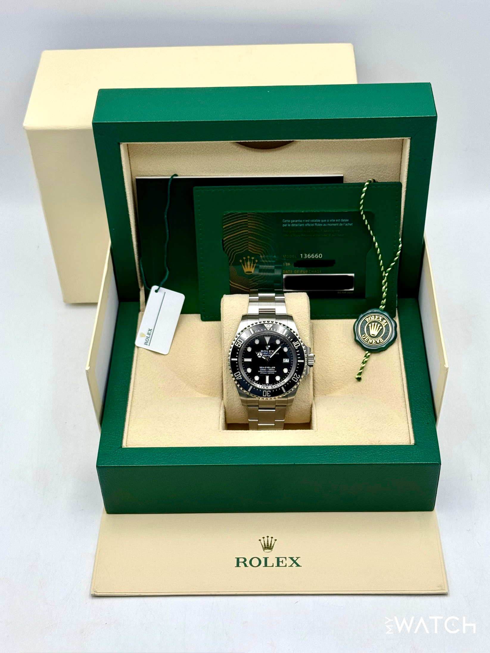 2023 Rolex Deepsea 44mm 136660 Stainless Steel Black Dial - MyWatchLLC