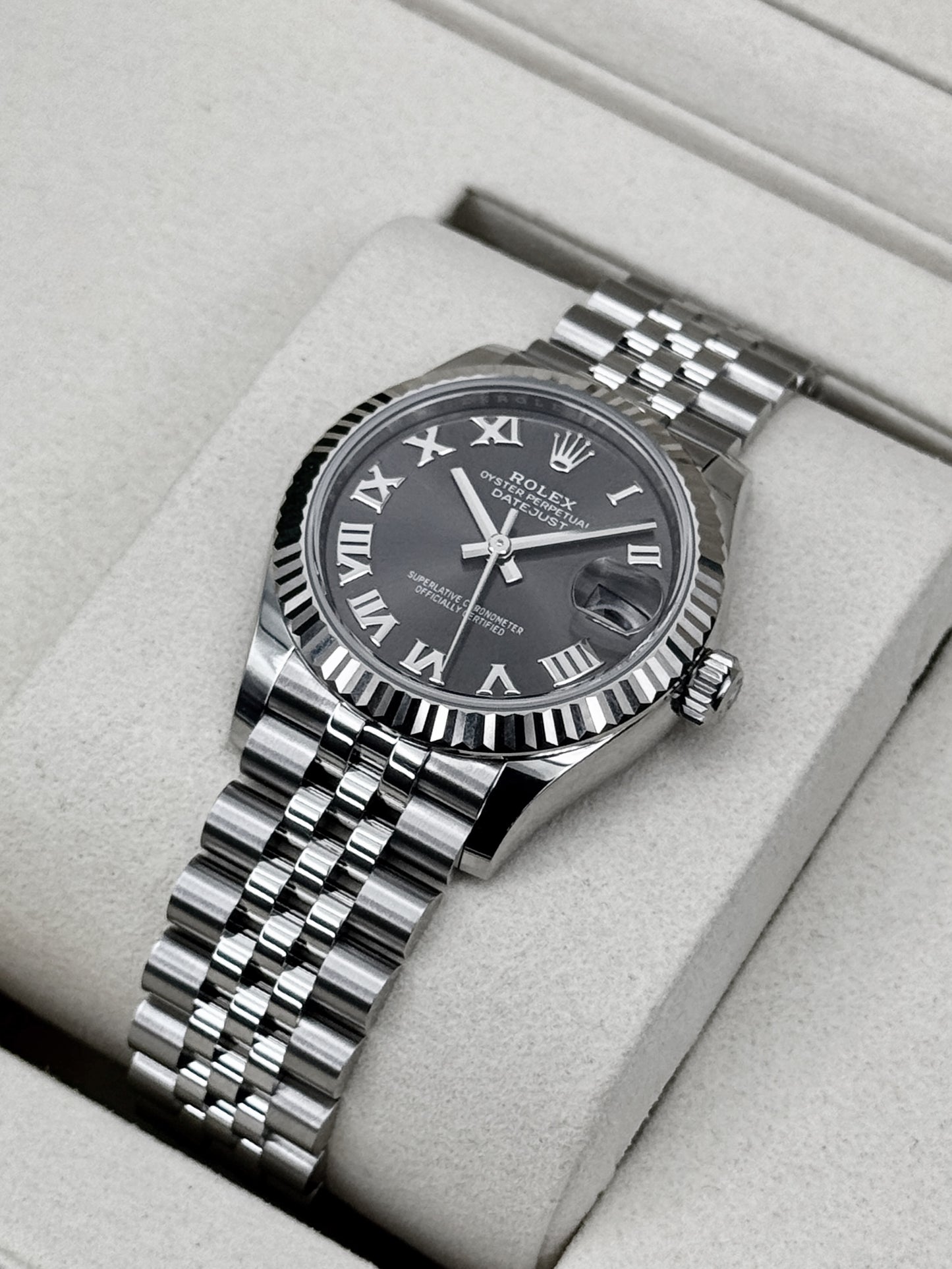 NEW 2026 Rolex Datejust 31mm 278274 Stainless Steel Jubilee Grey Dial