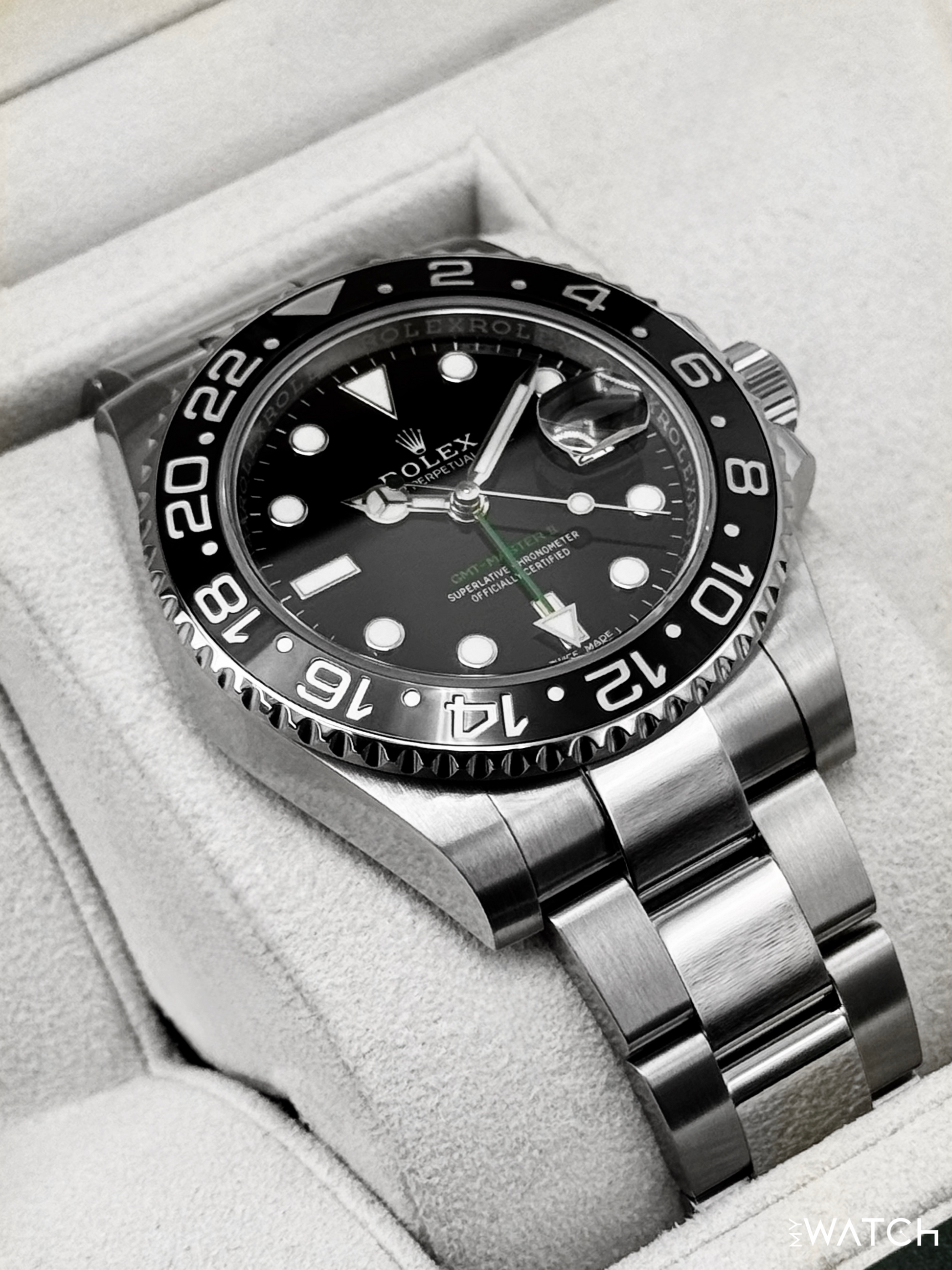 2018 Rolex GMT-Master II 40mm 116710LN Stainless Steel Black Dial - MyWatchLLC