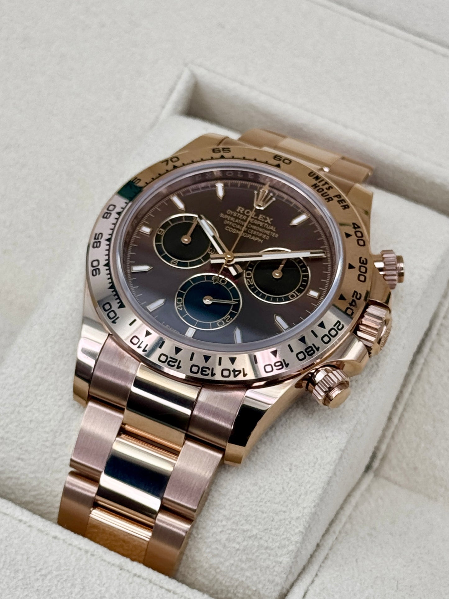 2025 Rolex Daytona 40mm 126505 Rose Gold Chocolate Dial