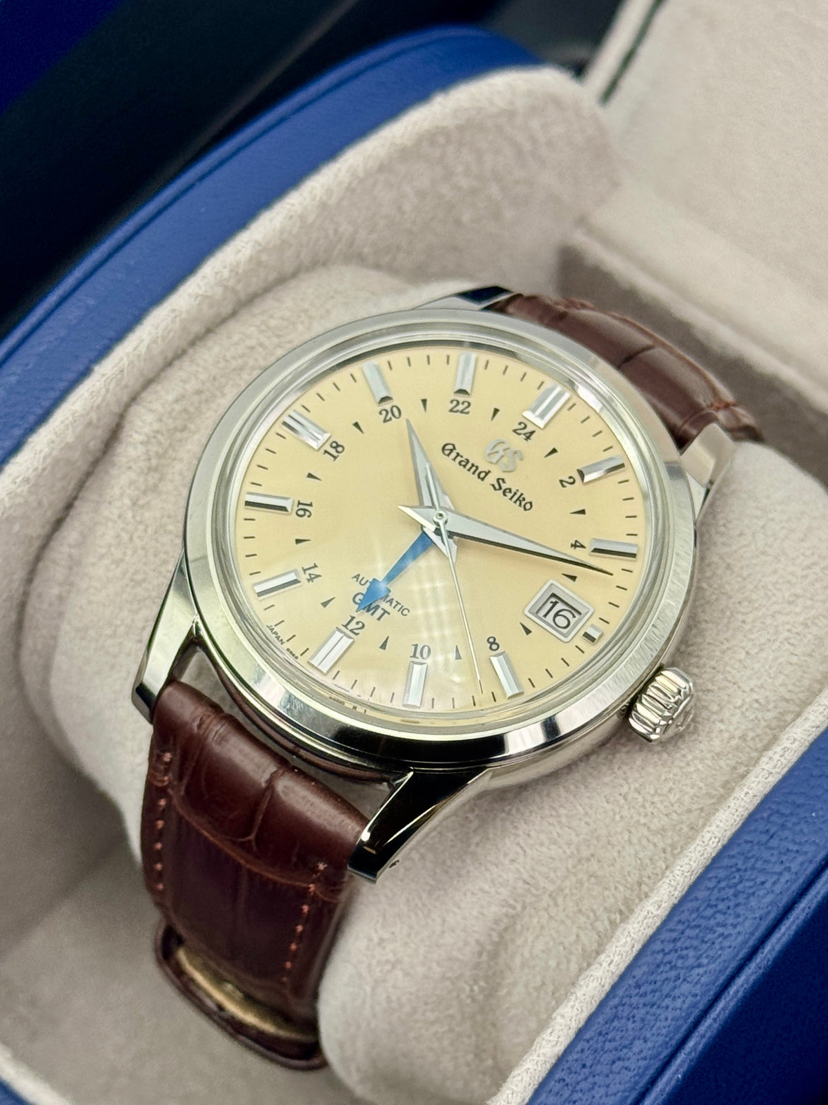 2024 Grand Seiko Elegance Collection GMT 39mm SBGM221G Stainless Steel Ivory Dial - MyWatchLLC