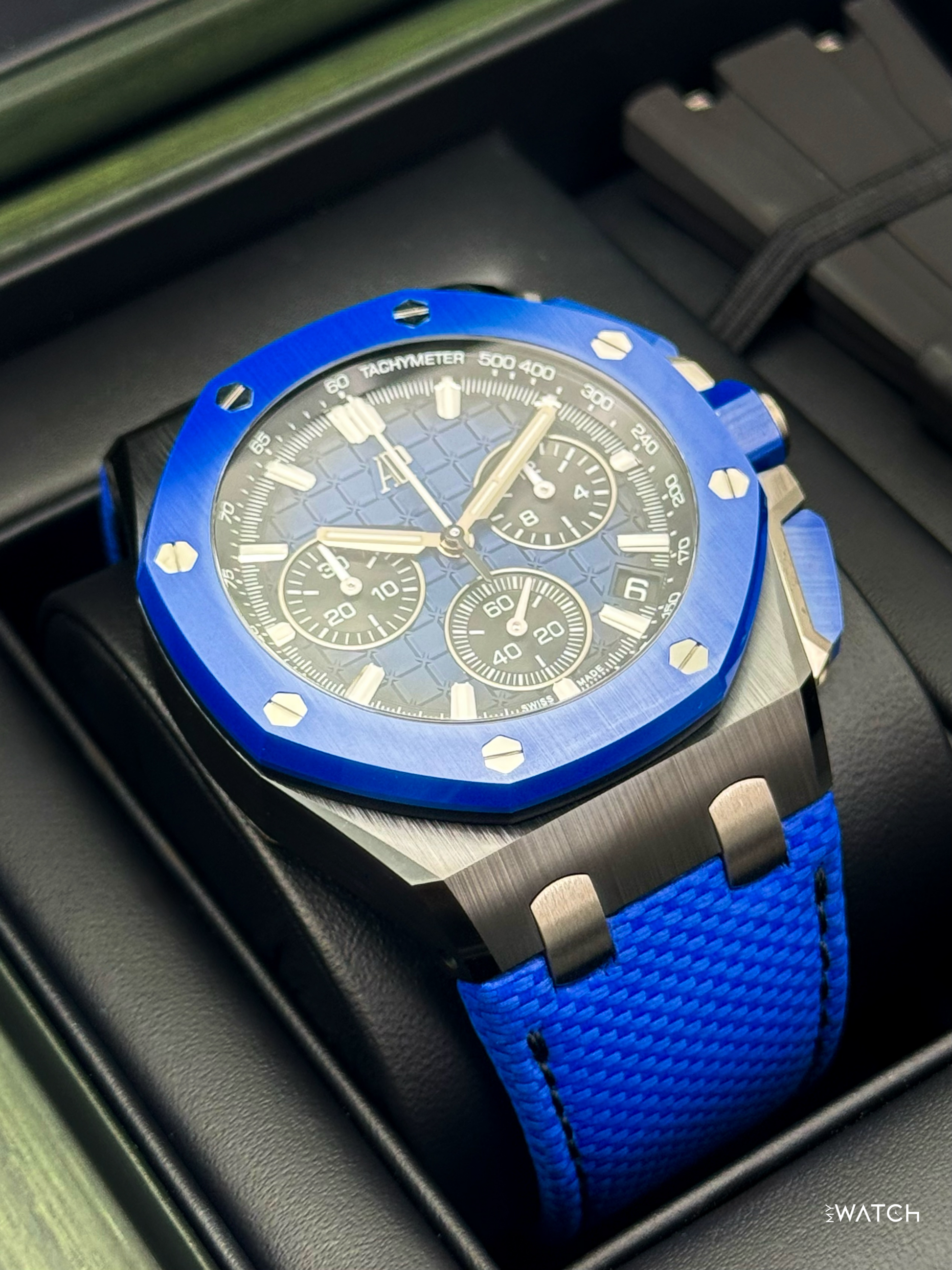2024 Audemars Piguet Royal Oak Offshore Chrono 43mm 26420CE Ceramic Blue Dial - MyWatchLLC