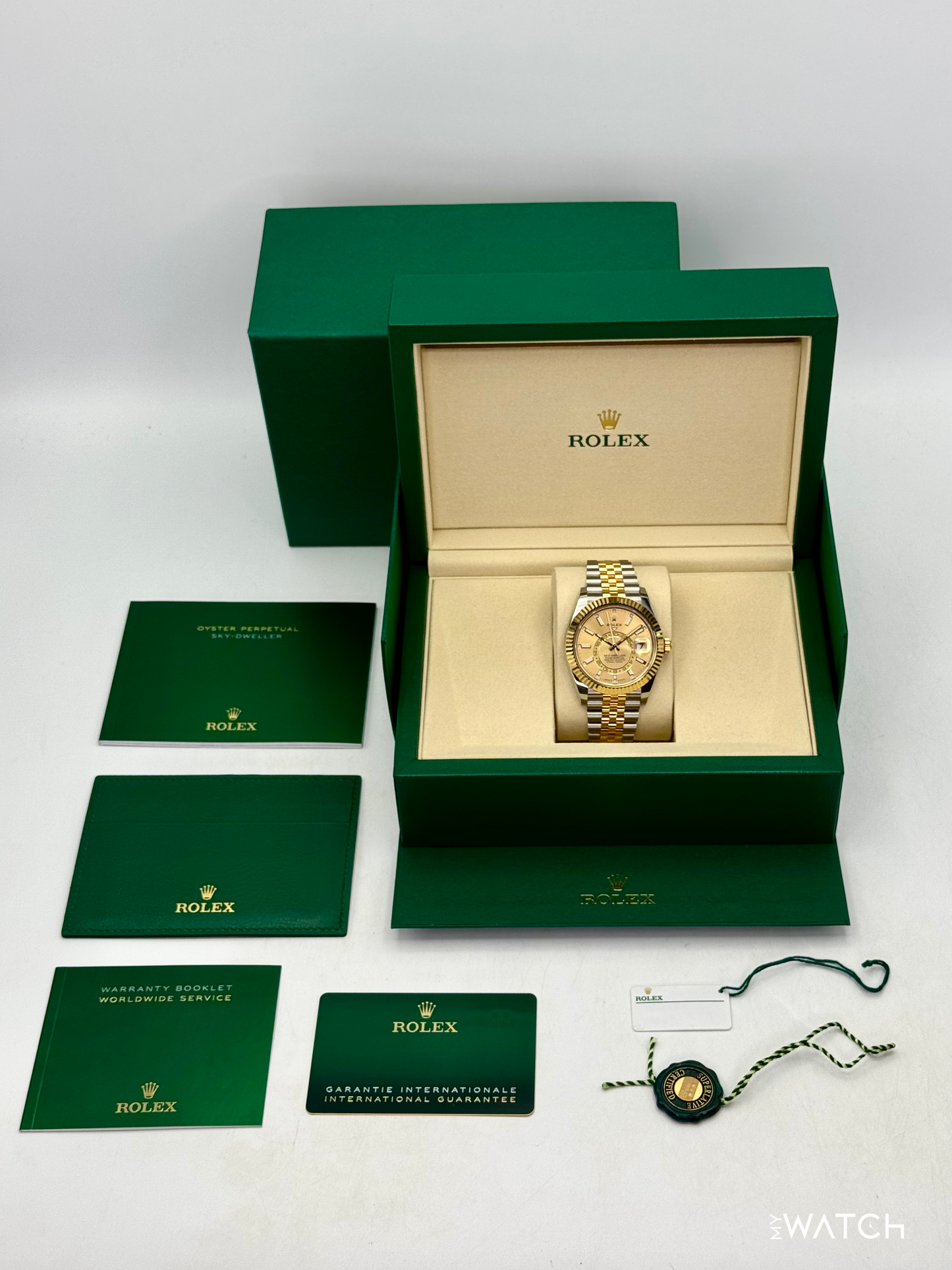 NEW 2025 Rolex Sky-Dweller 42mm 336933 Jubilee Champagne Dial - MyWatchLLC