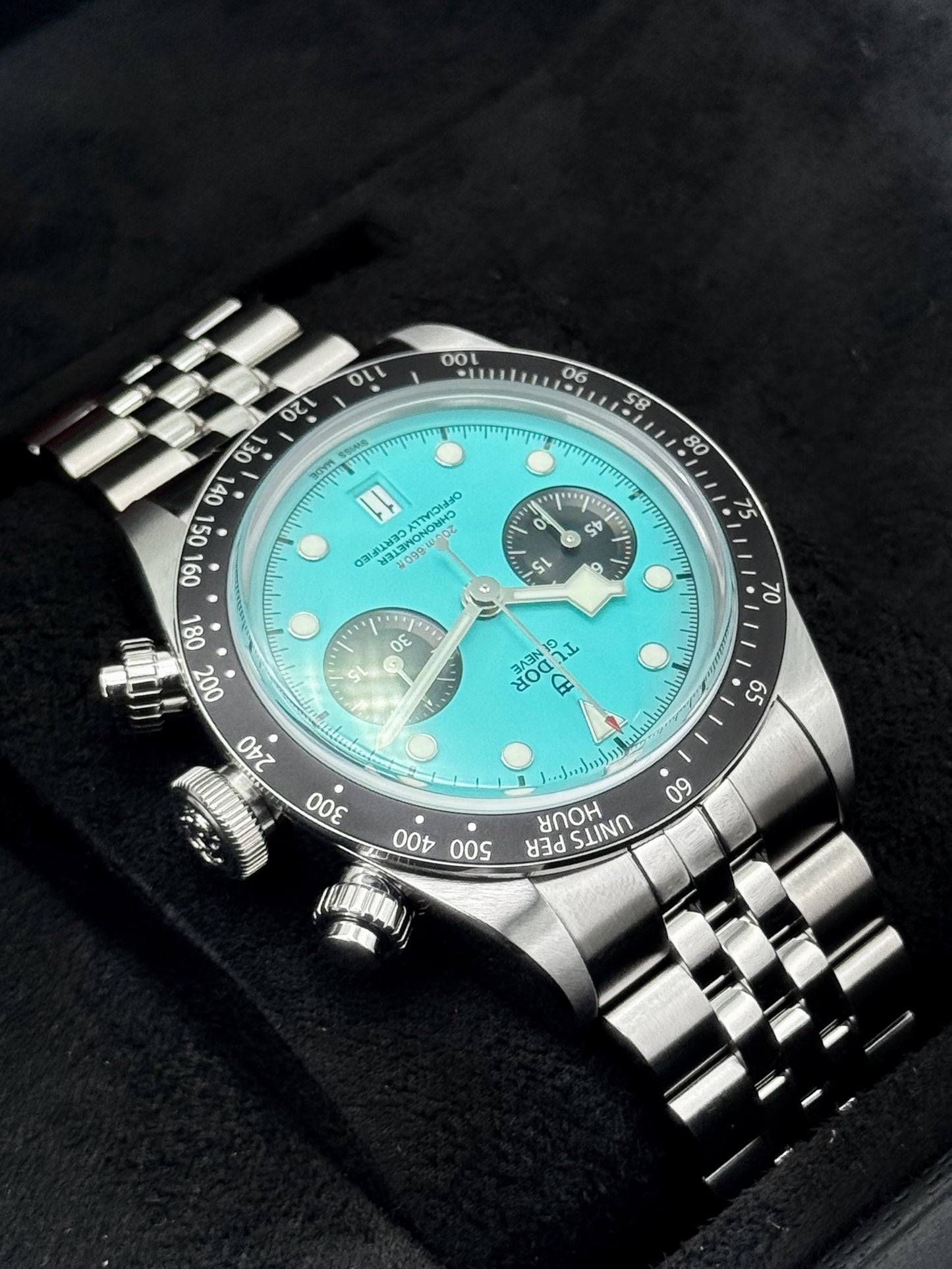 NEW 2026 Tudor Black Bay Chrono 41mm 79360N Flamingo Blue Dial