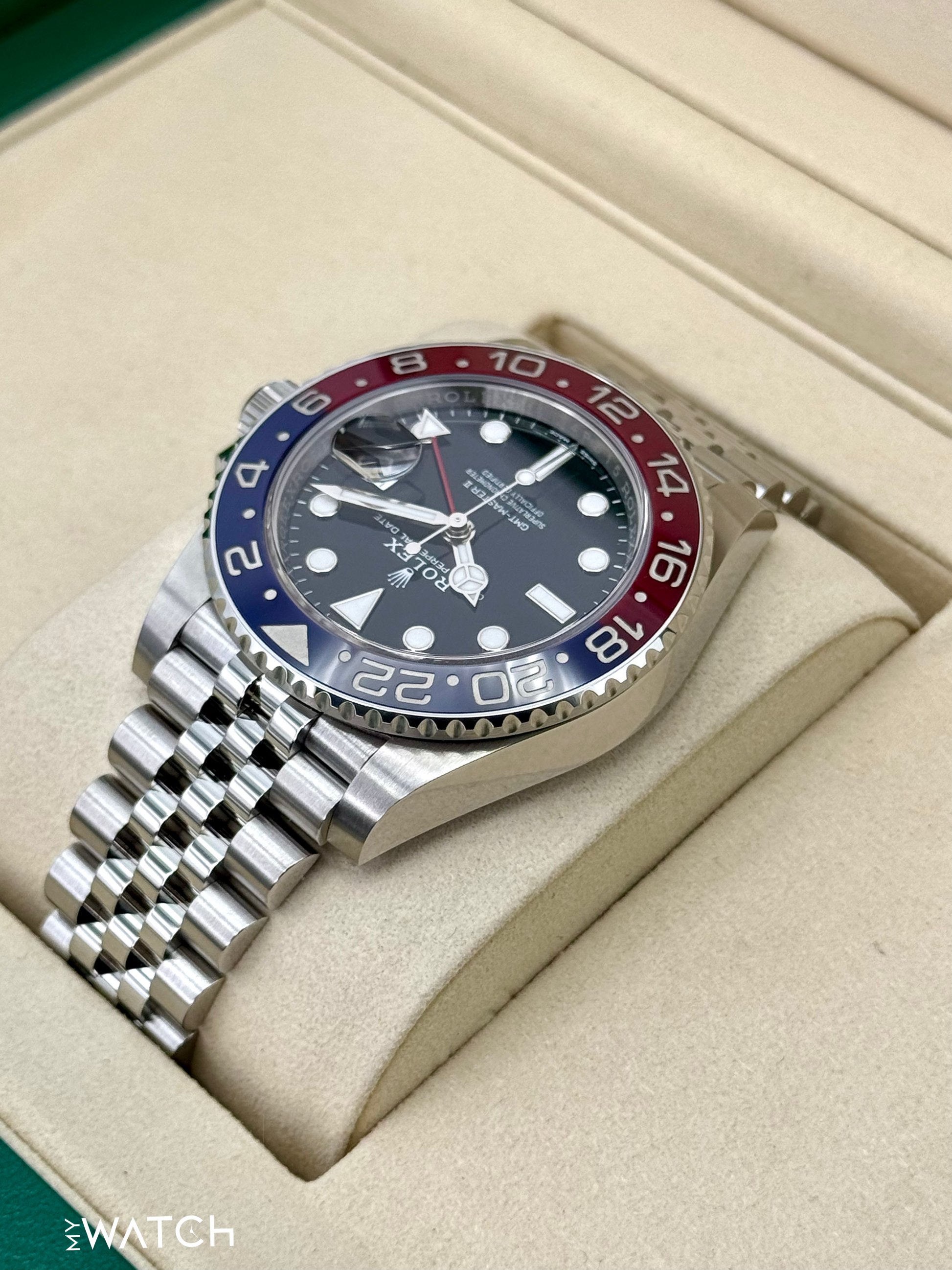 2025 Rolex GMT-Master II "Pepsi" 40mm 126710BLRO Jubilee - MyWatchLLC