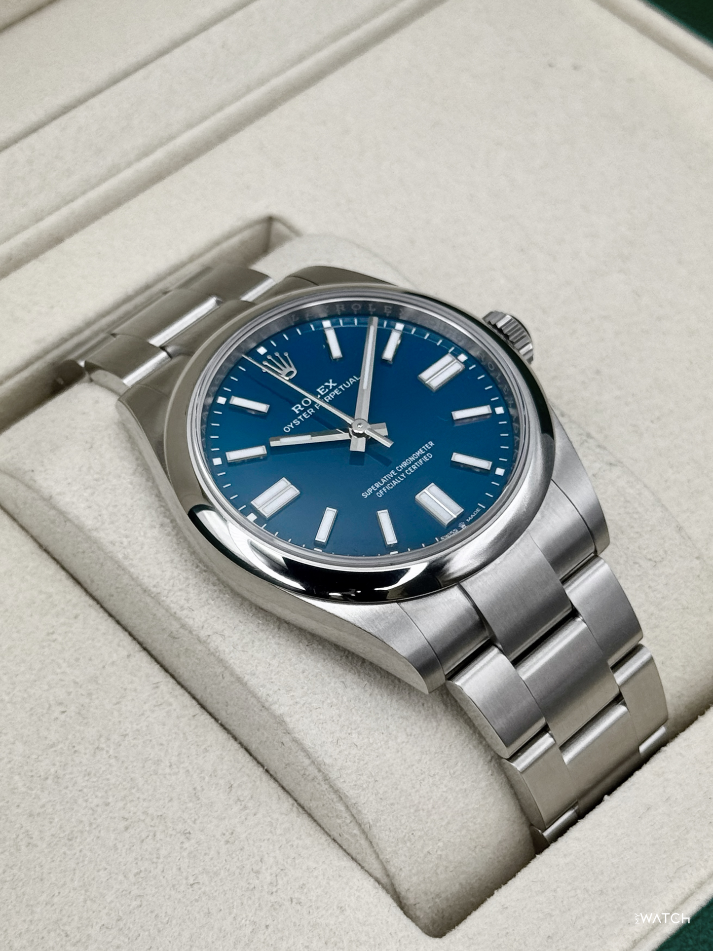 2026 Rolex Oyster Perpetual 41mm 134300 Med Blue Dial - MyWatchLLC
