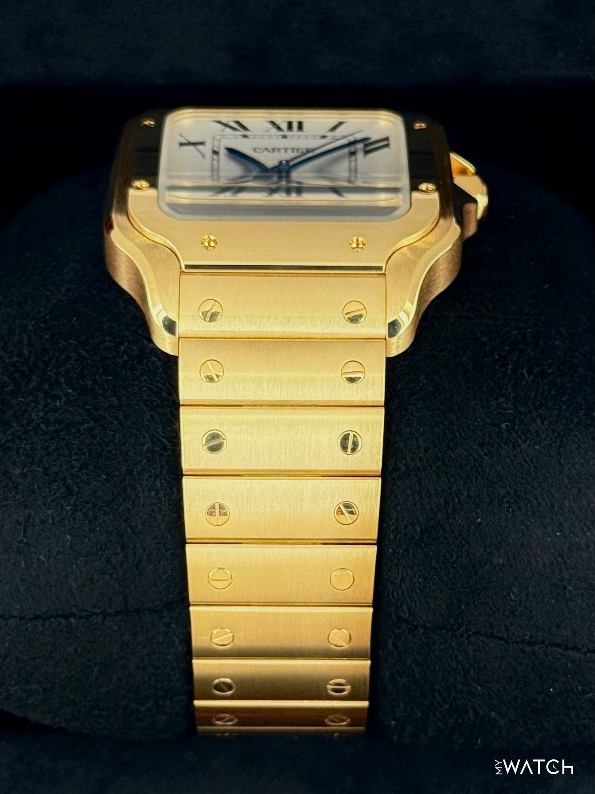 NEW 2026 Cartier Santos De Cartier 39.8mm WGSA0029 Yellow Gold White Dial - MyWatchLLC