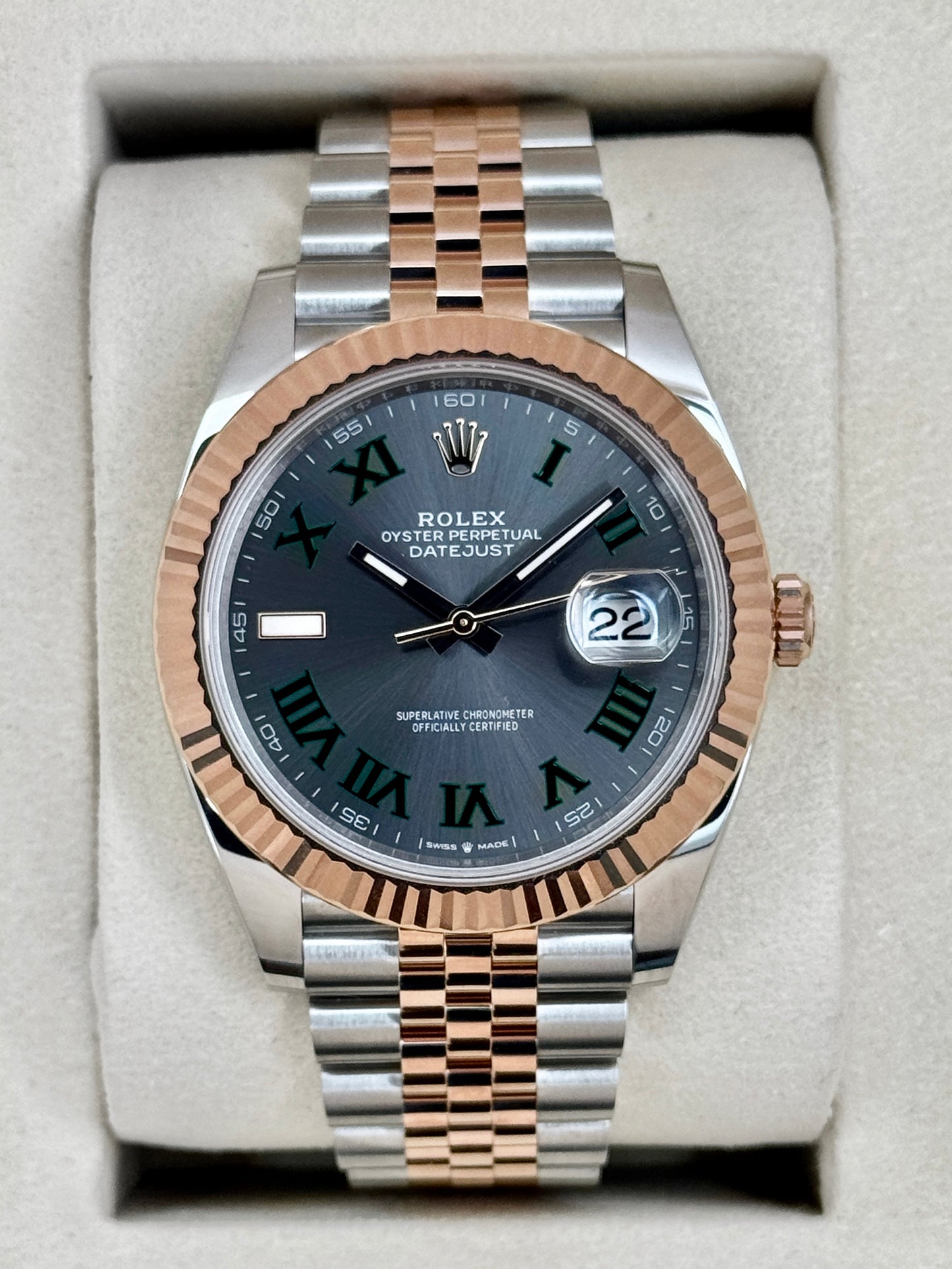 2025 Rolex Datejust 41mm 126331 Two-Tone Jubilee Wimbledon Dial