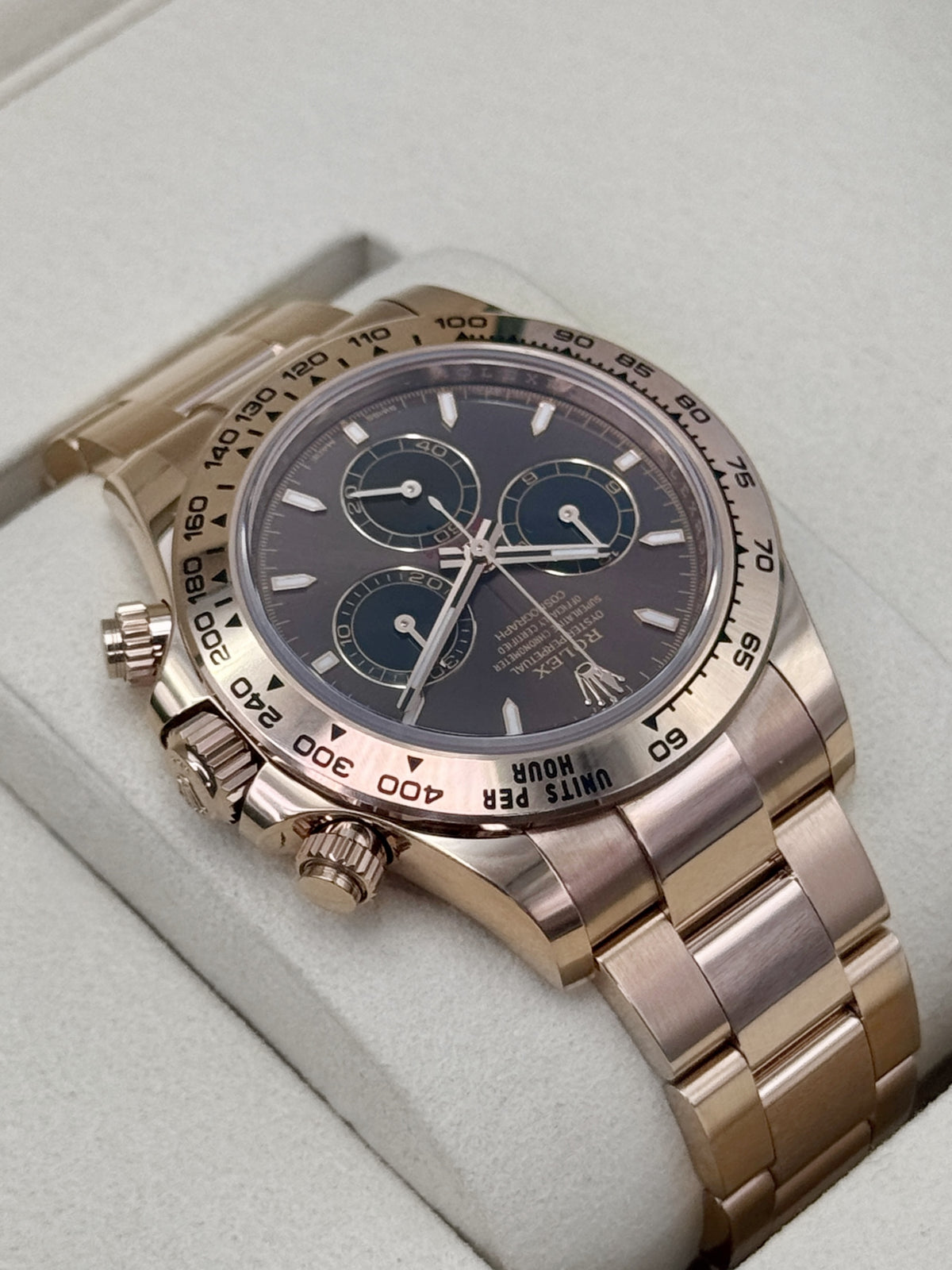 2025 Rolex Daytona 40mm 126505 Rose Gold Chocolate Dial