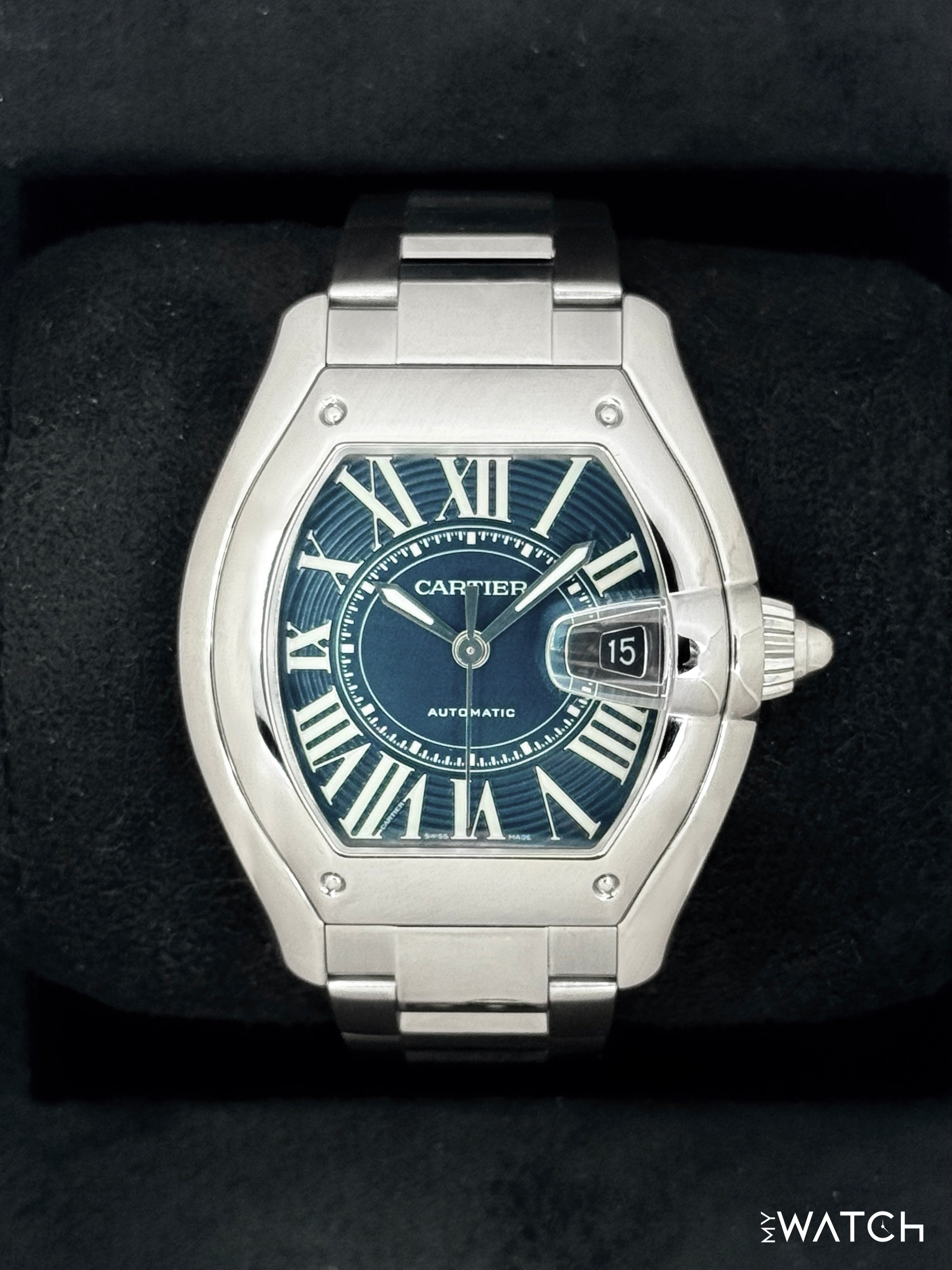 2026 Cartier Roadster 47.2mm WSRD0014 Stainless Steel Blue Dial (Large
