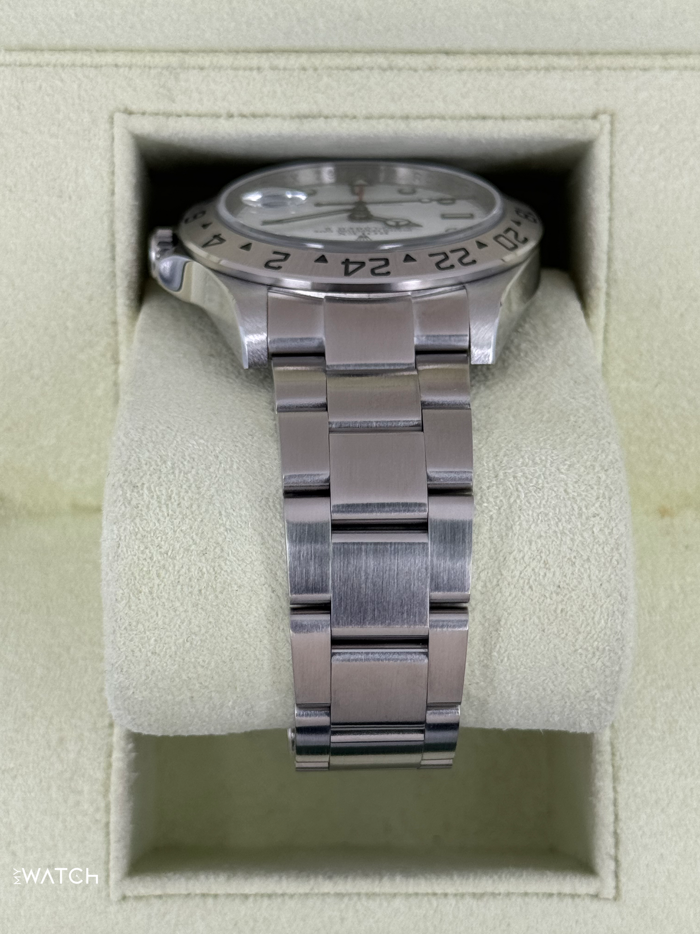 2008 Rolex Explorer II 40mm 16570 Stainless Steel Polar White Dial