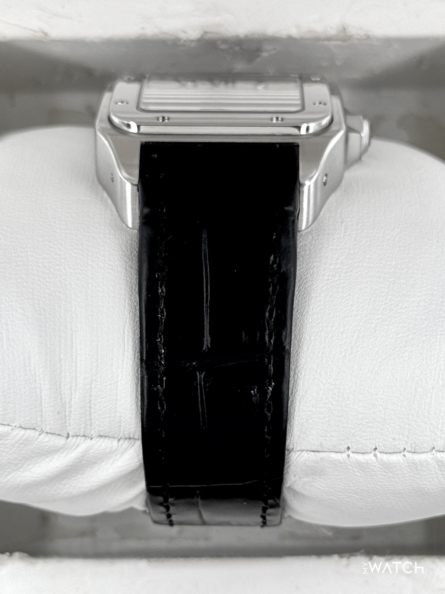 Cartier Santos 100 33mm 2878 Stainless Steel White Dial - MyWatchLLC