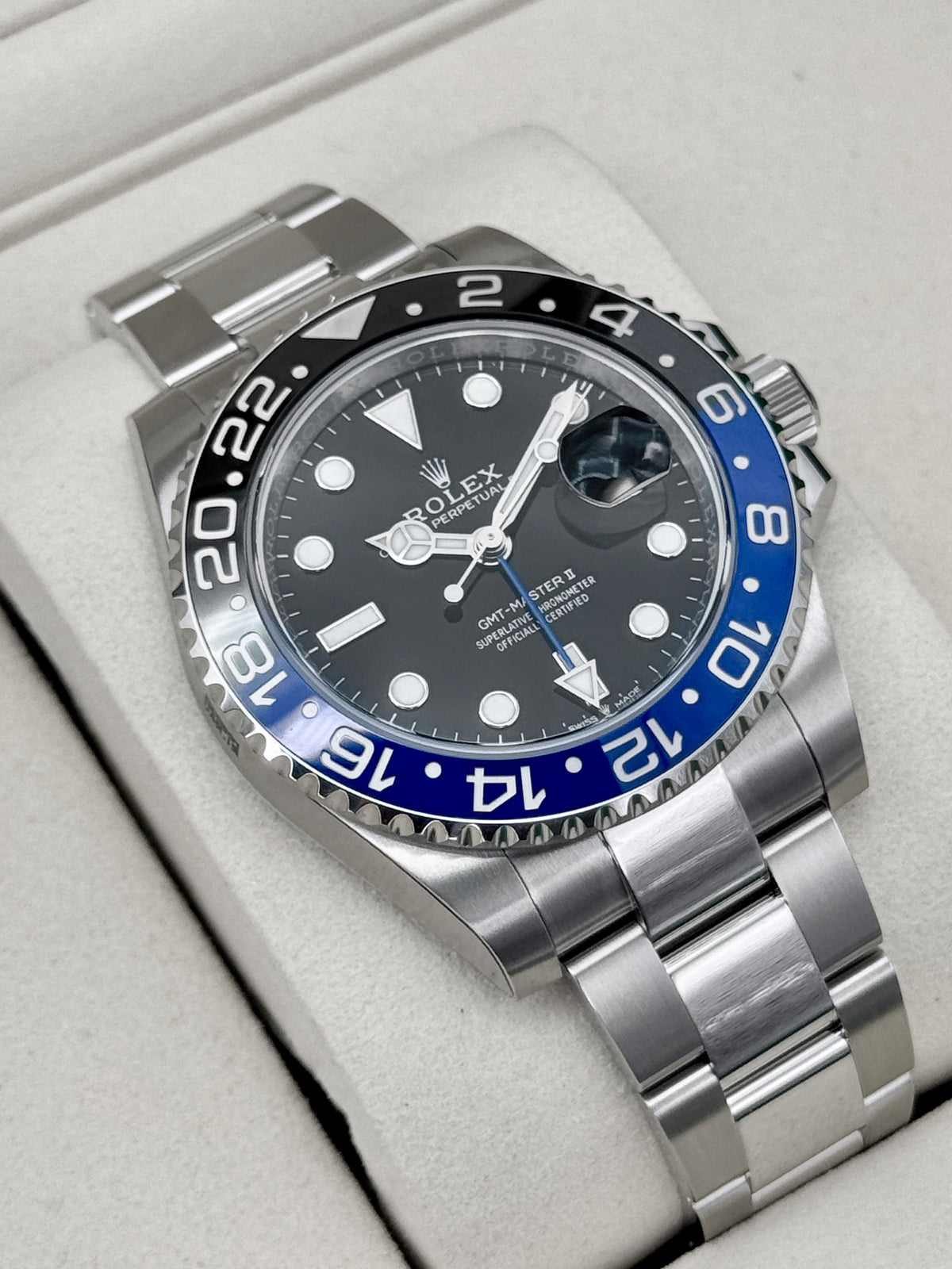NEW 2026 Rolex GMT-Master II Batman 40mm 126710BLNR Oyster (NEW STYLE CARD)