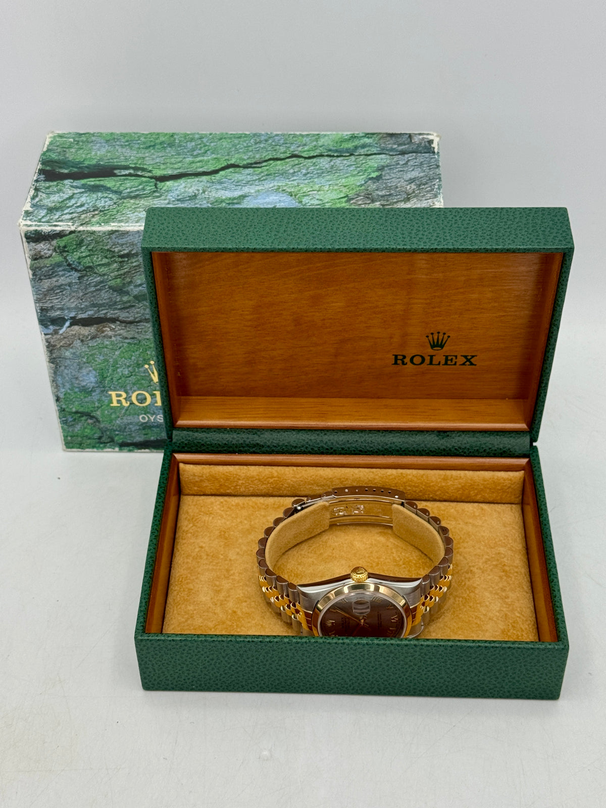 2005 Rolex Datejust 36mm 16203 Two-Tone Jubilee Silver Roman Numeral Dial (Collectors Set)