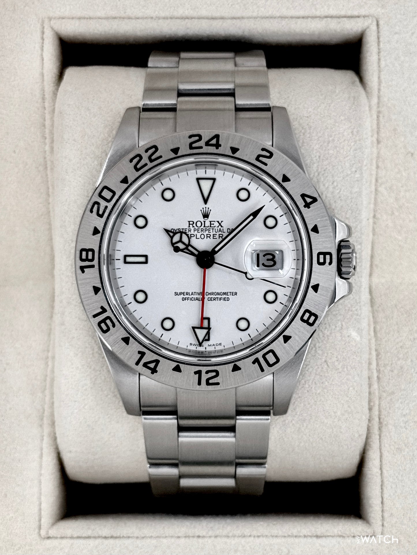 2025 CPO Rolex Explorer II 40mm 16570 Stainless Steel Polar White Dial (CPO) - MyWatchLLC