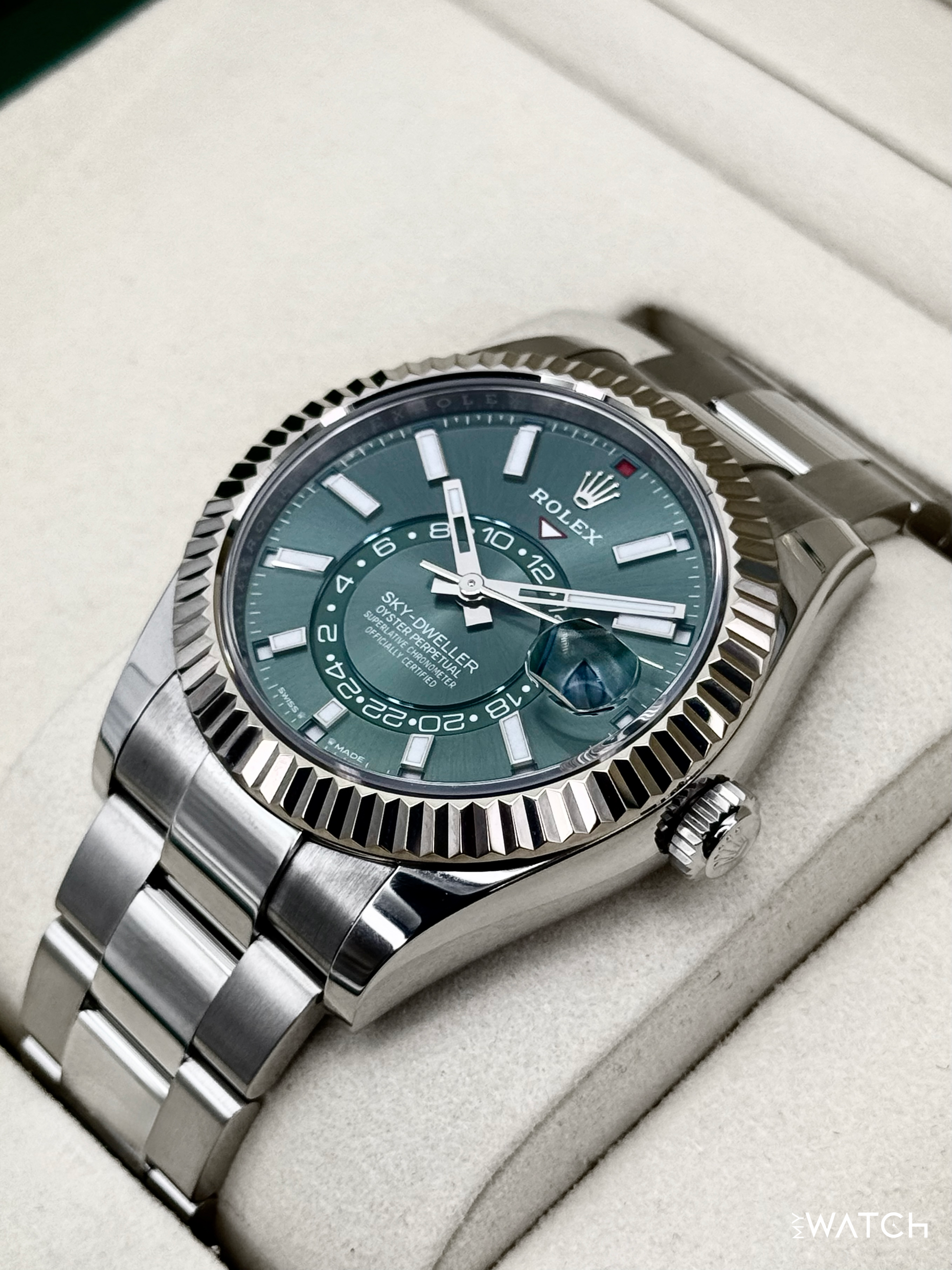 2025 Rolex Sky-Dweller 42mm 336934 Oyster Green Dial - MyWatchLLC