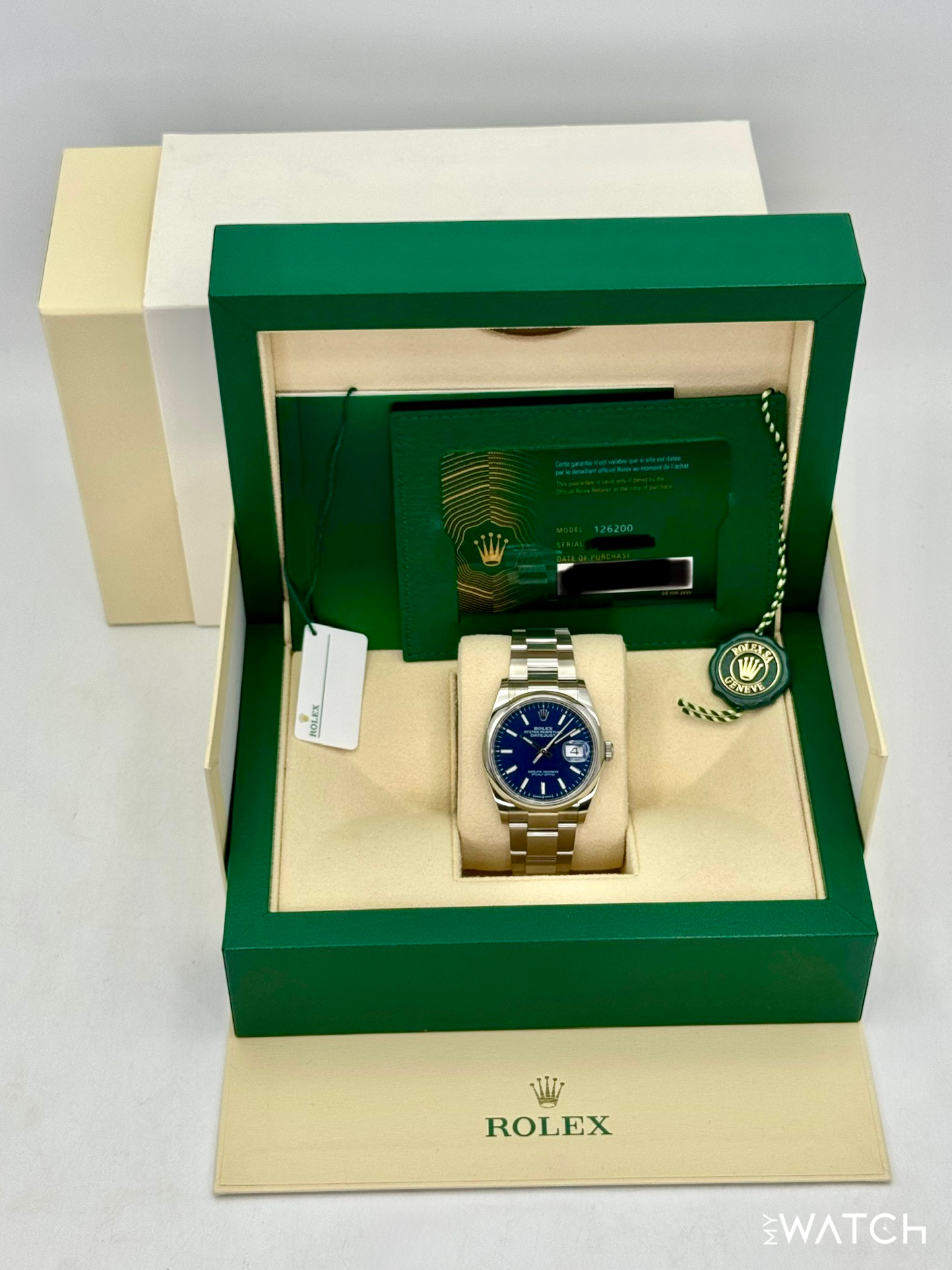 NEW 2025 Rolex Datejust 36mm 126200 Stainless Steel Oyster Blue Dial