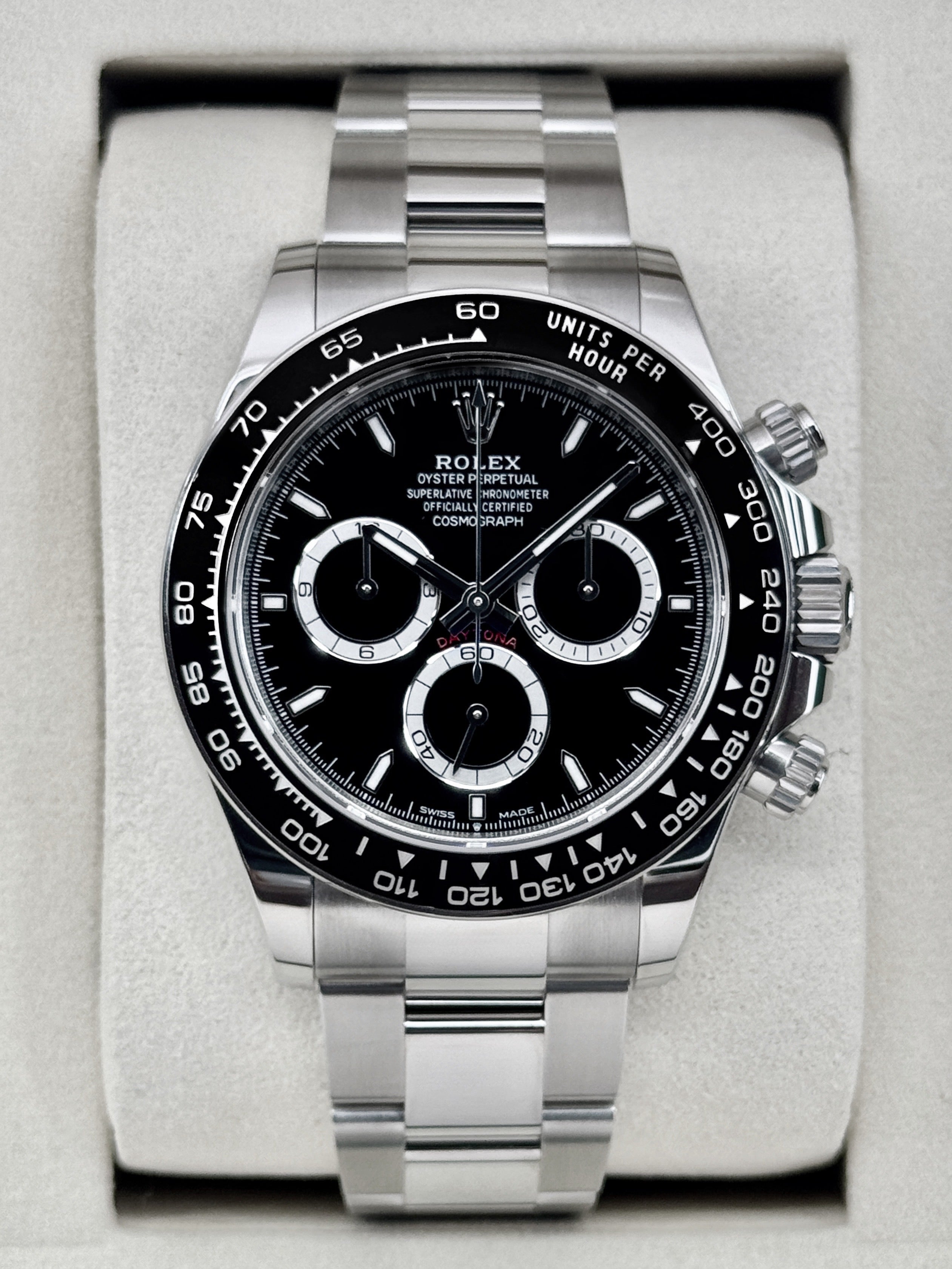 ブラック1 NEW 2026 Rolex Daytona 40mm 126500LN Stainless Steel Black Dial
