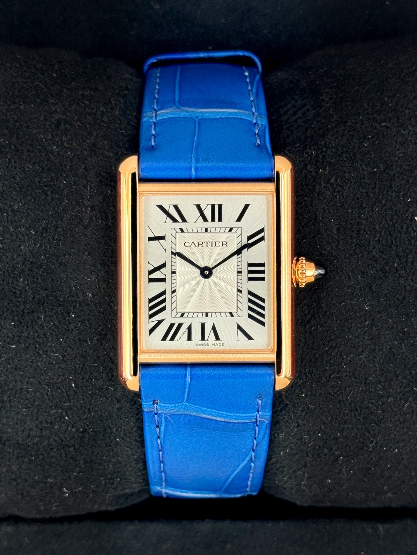 2023 Cartier Tank Louis Cartier Large 33.7mm WGTA0011 Rose Gold Silver Dial